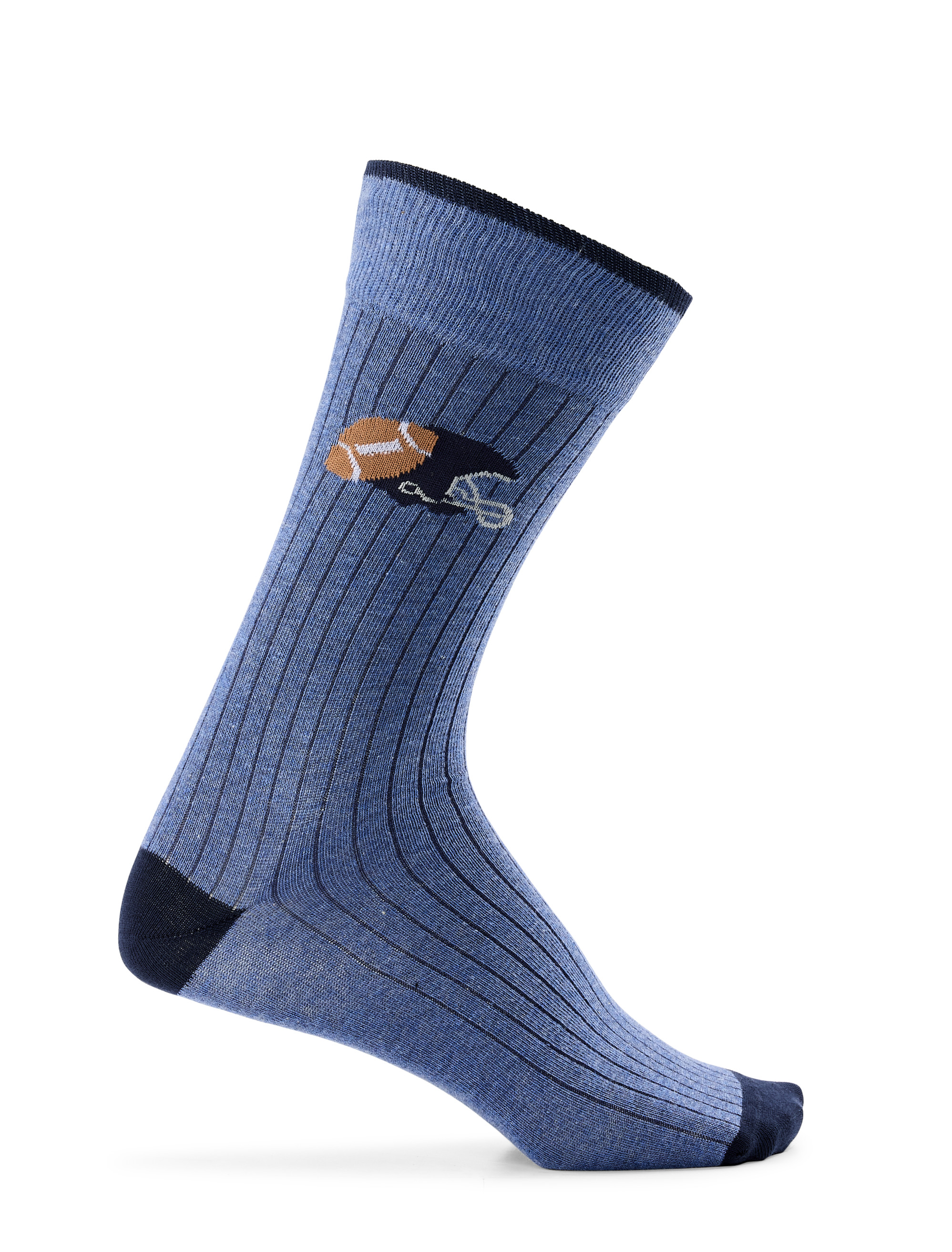 3-Pk Let's Go Football Socks