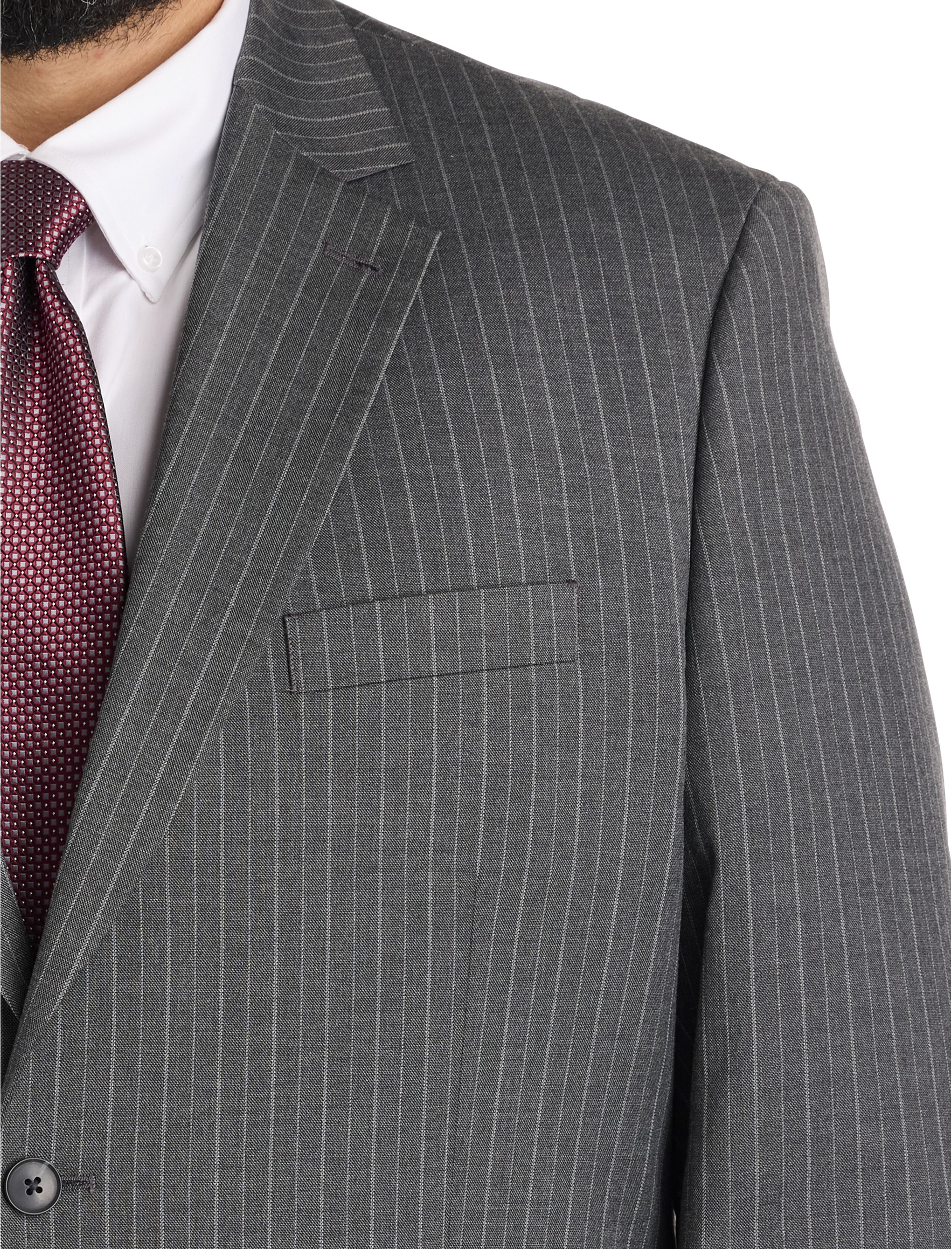 Jacket Relaxer Pinstripe Suit Jacket - thumbnail 2