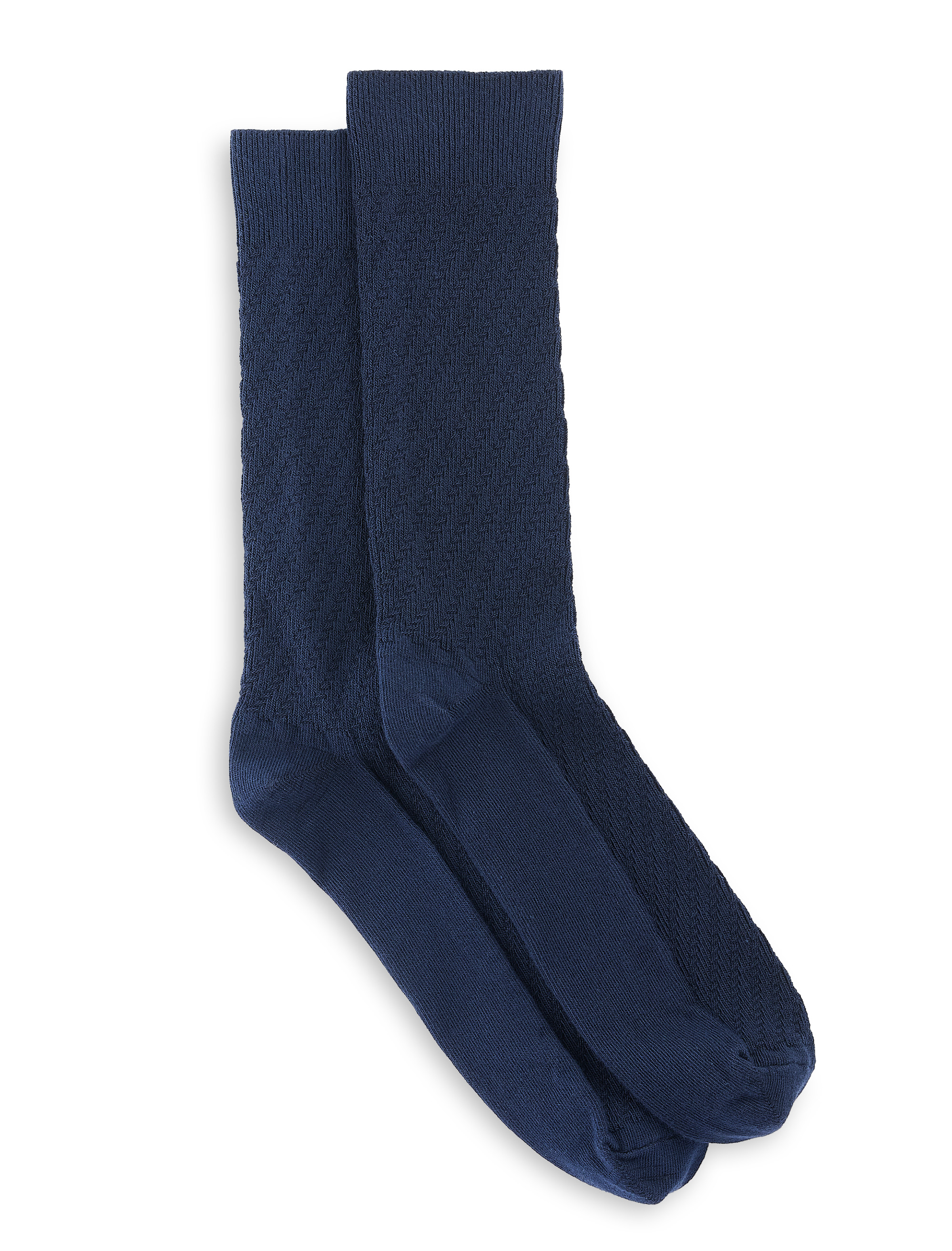 Big & Tall Men's Continuous Comfort 2-pk Casual Socks - Navy - Size 13-16