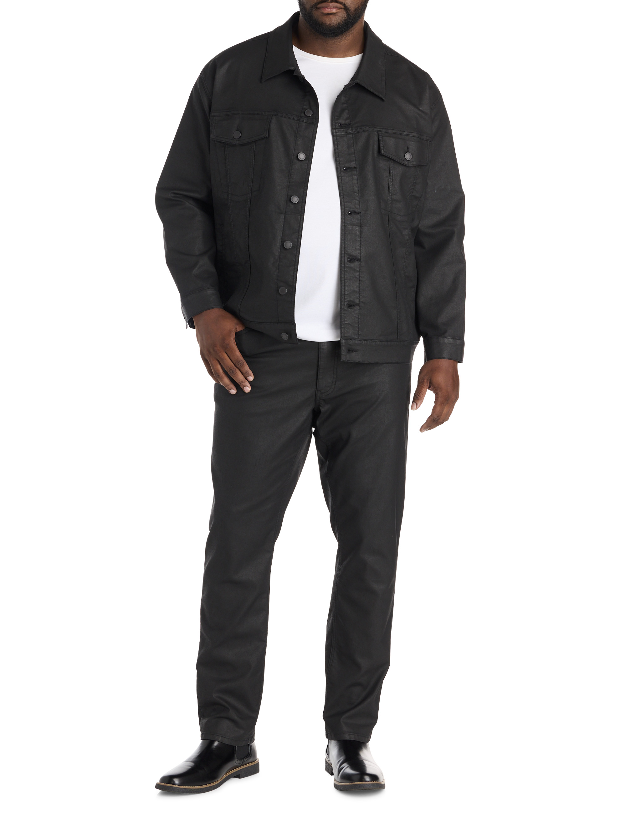 Big + Tall | True Nation Coated Denim Jacket | DXL