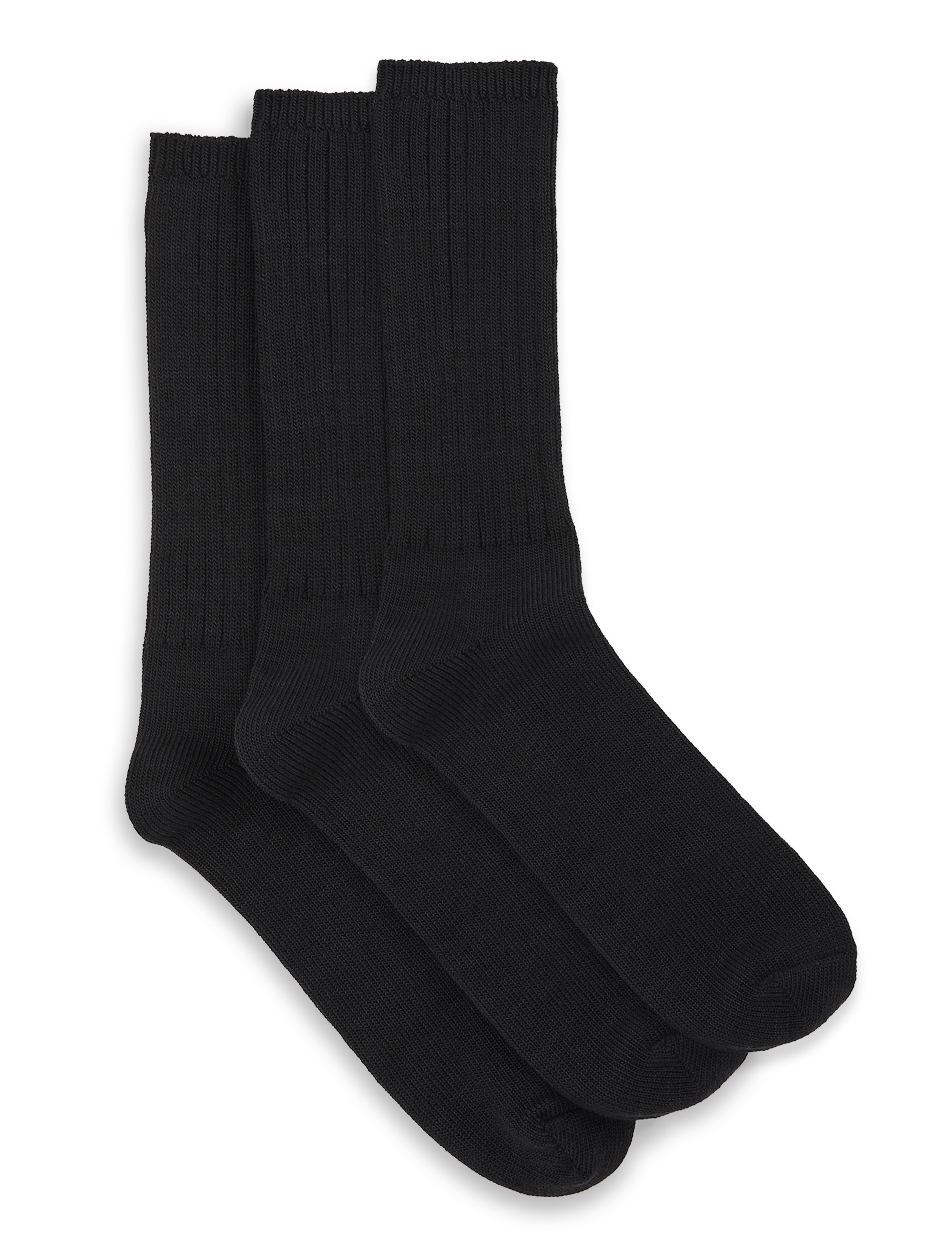 3-pk Extra-Wide Crew Socks