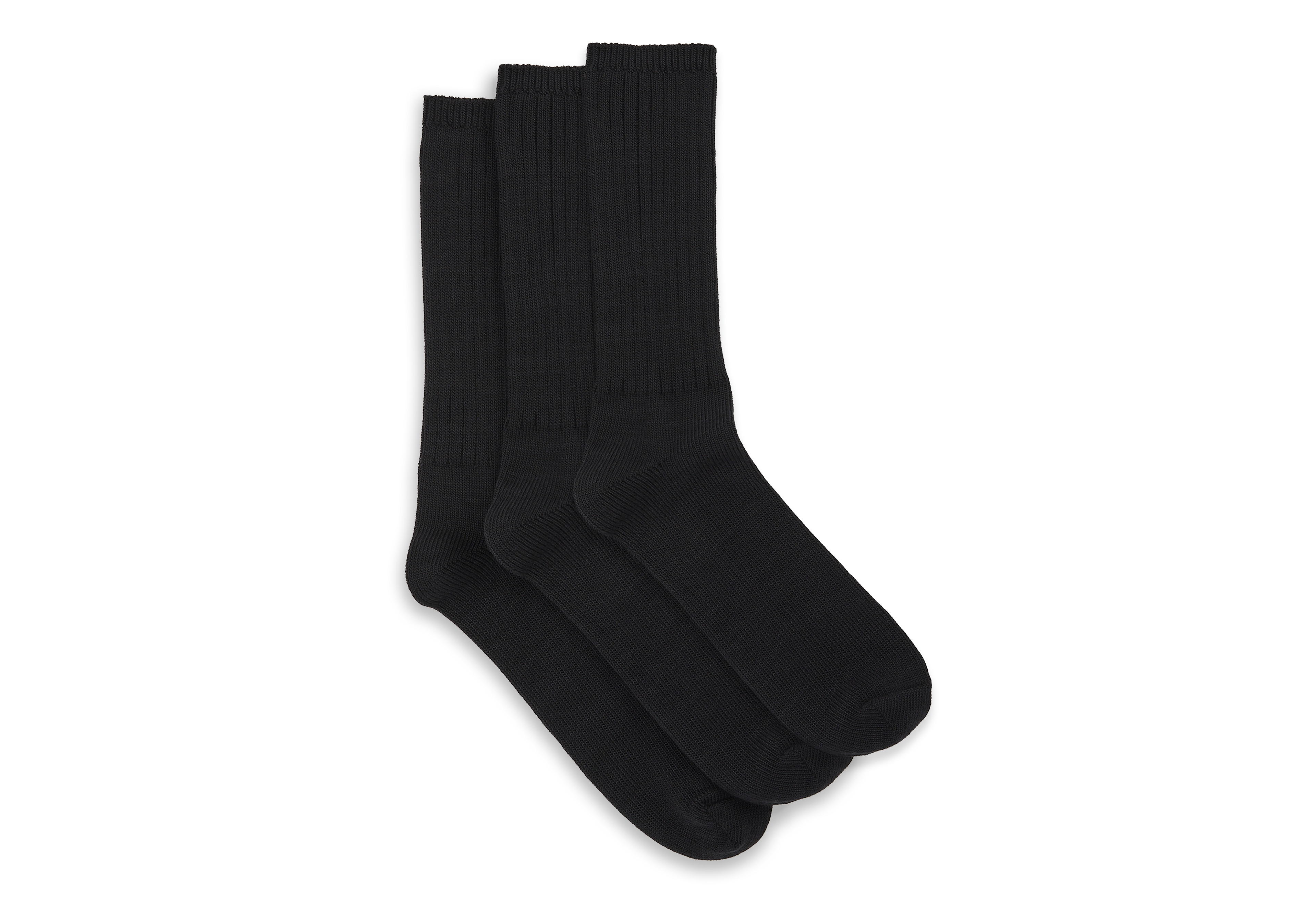 3-pk Extra-Wide Crew Socks