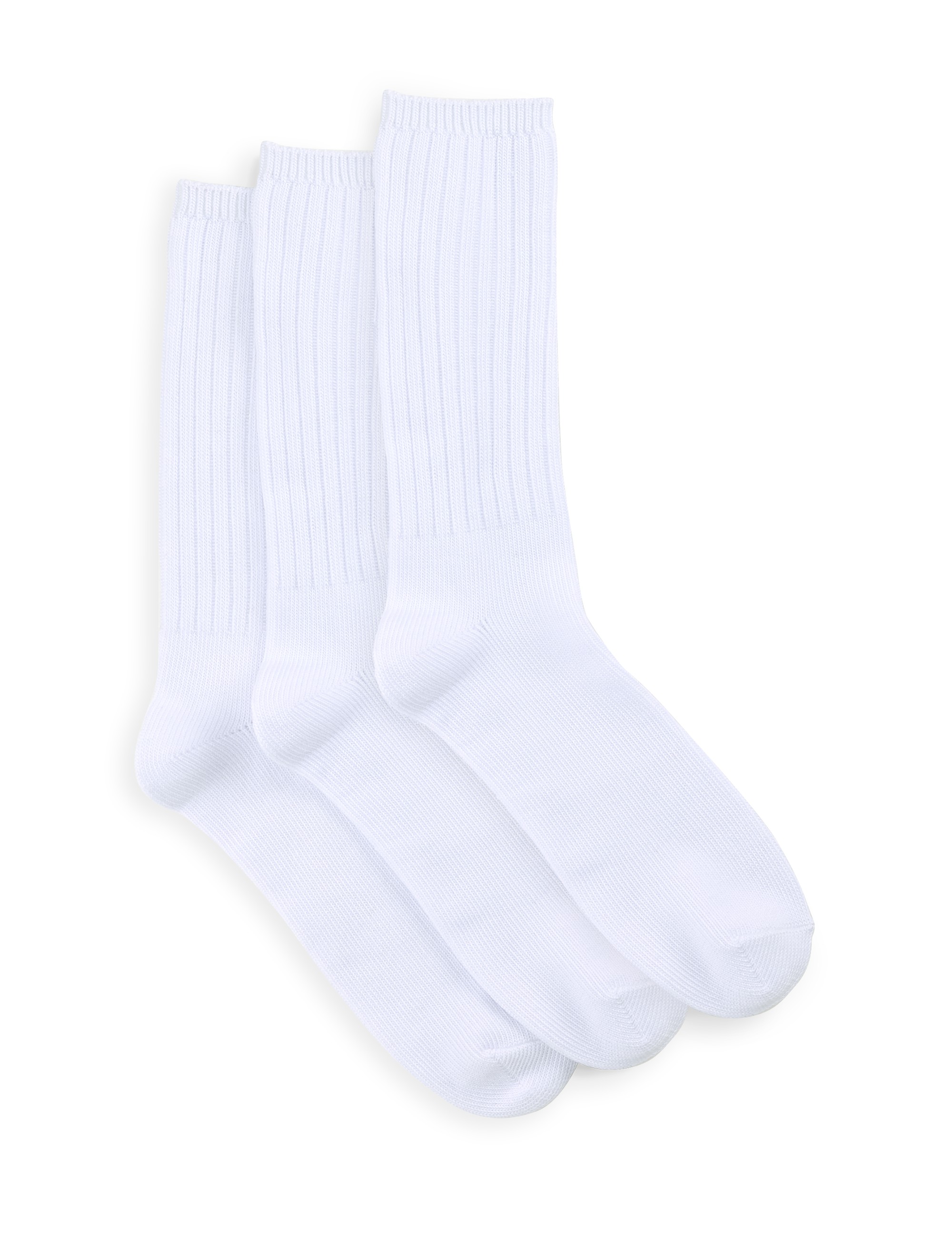 3-pk Extra-Wide Crew Socks
