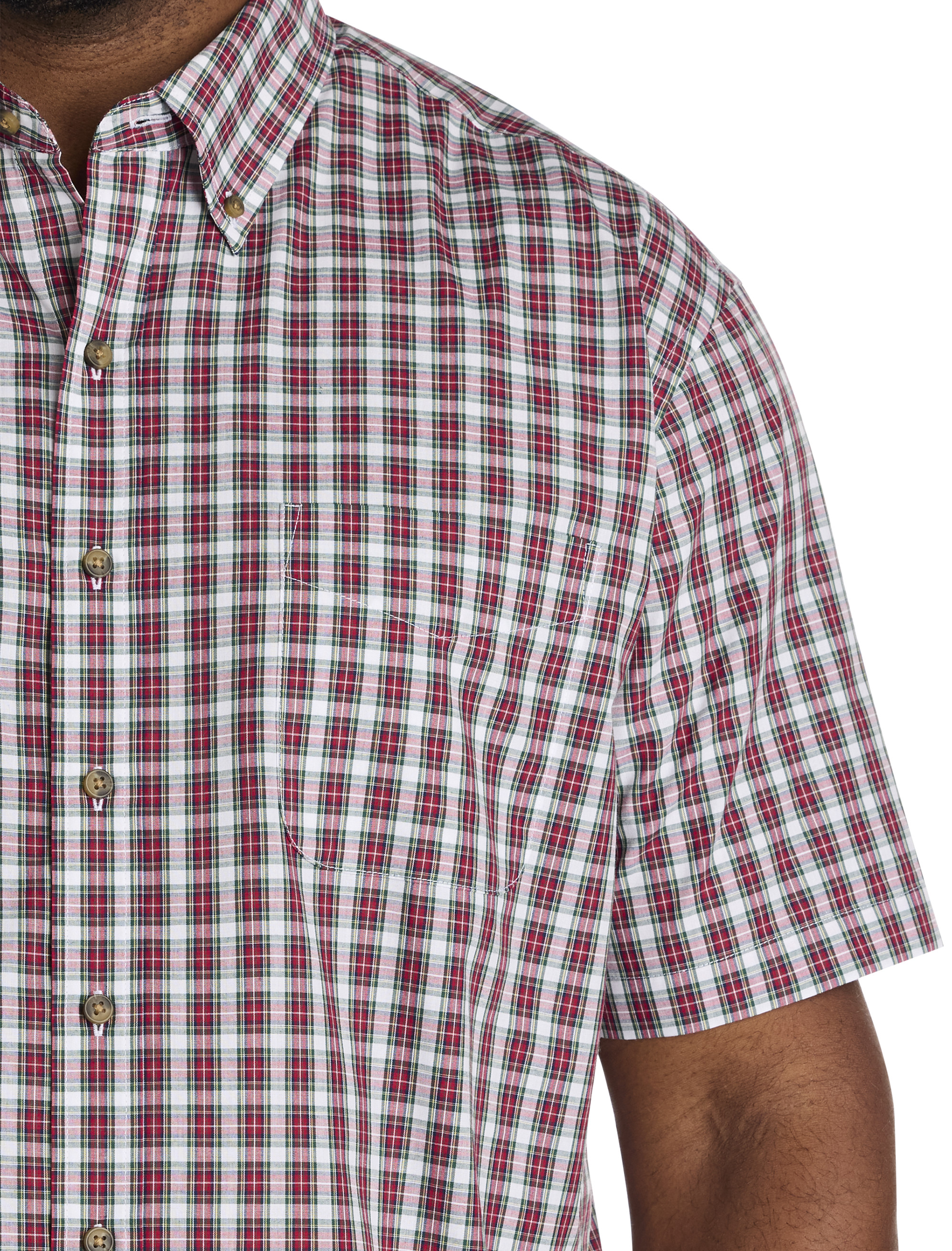 Easy-Care Small Plaid Sport Shirt