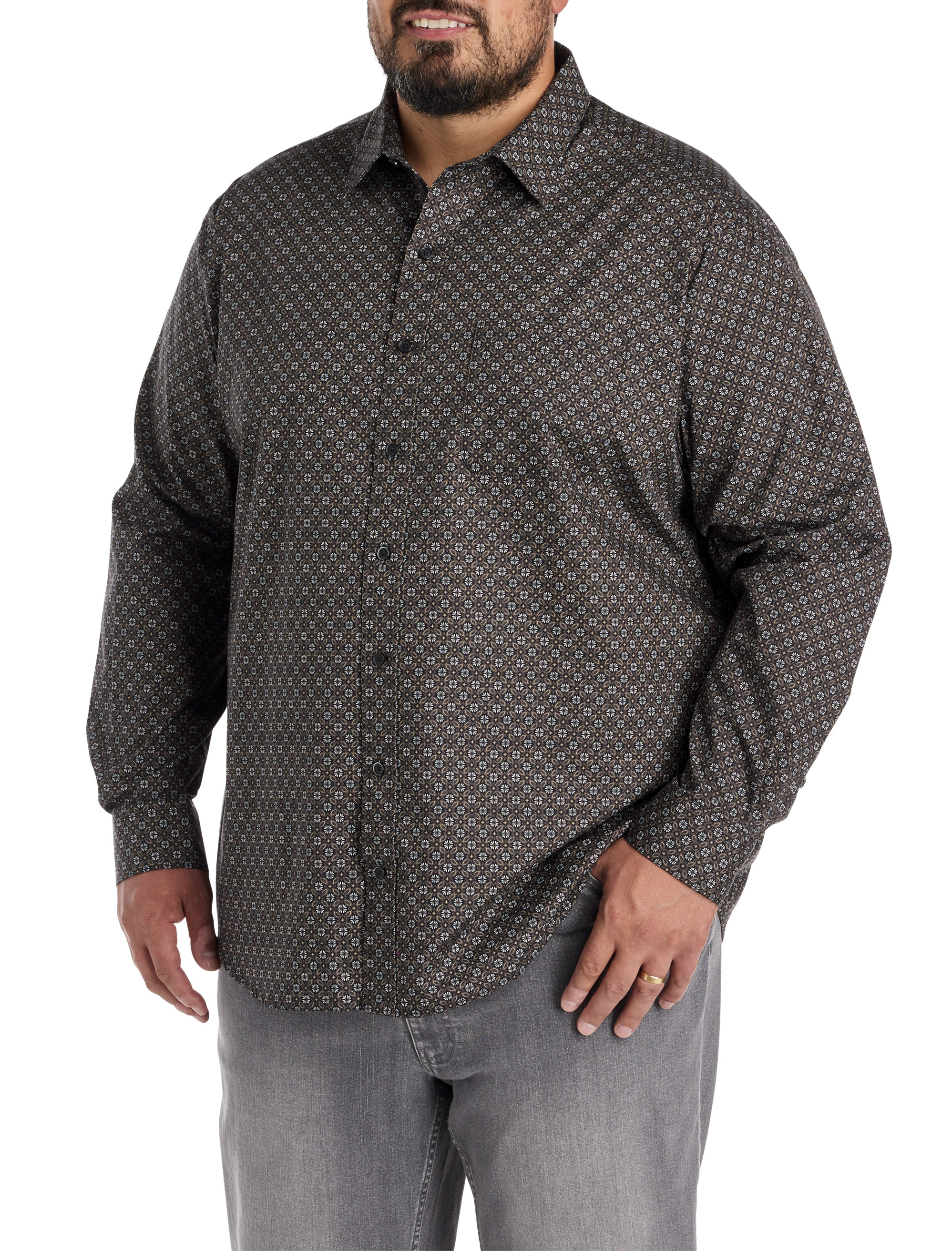 Medallion Print Sport Shirt