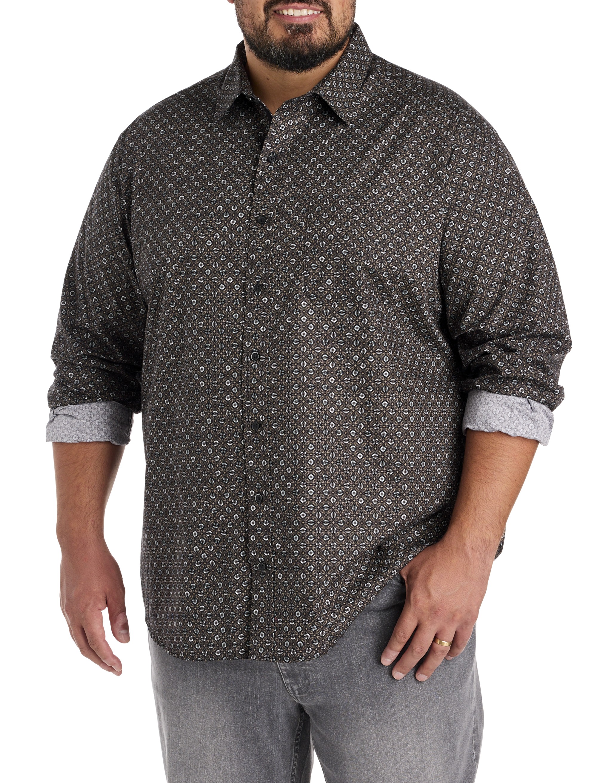 Medallion Print Sport Shirt