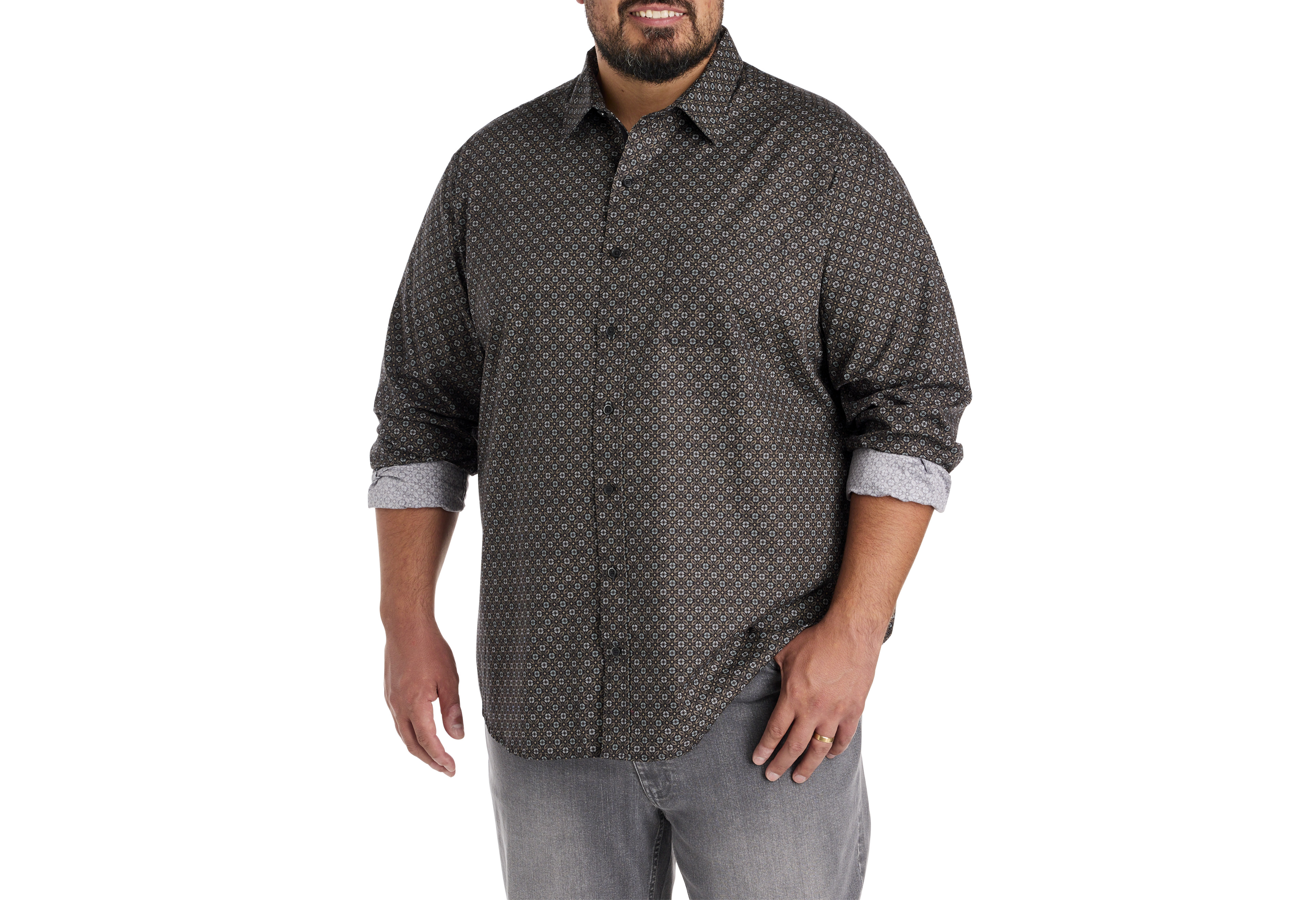 Medallion Print Sport Shirt