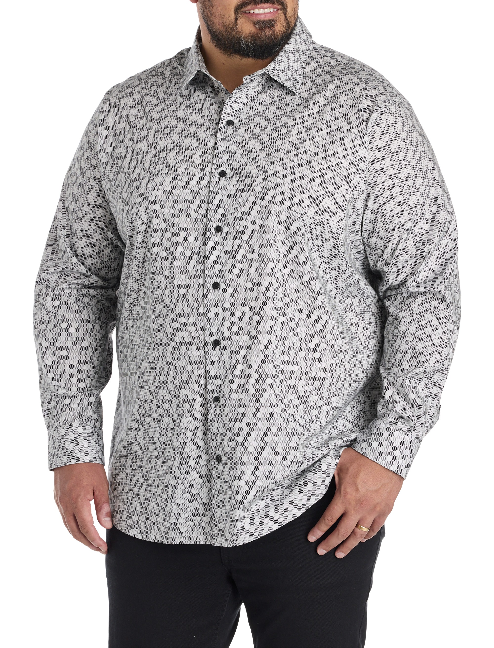 Tonal Dotted Sport Shirt - thumbnail 2