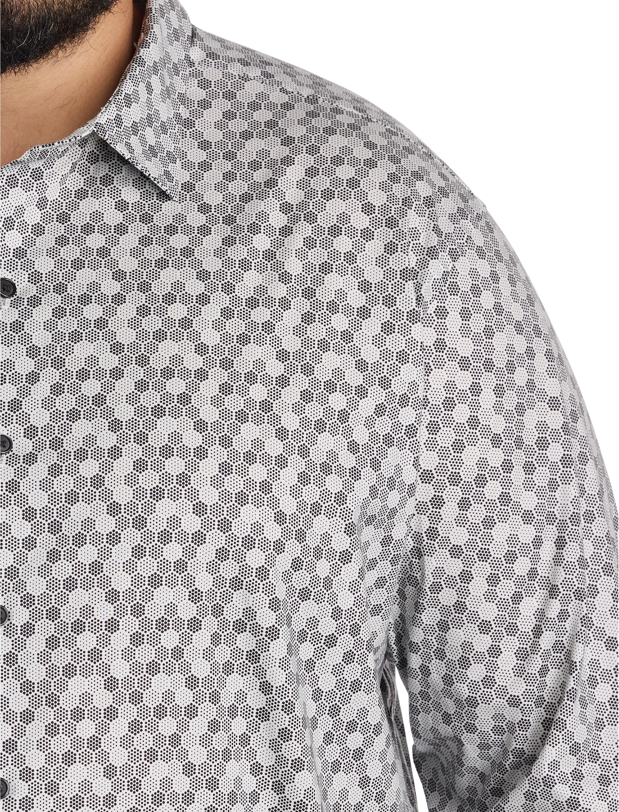 Tonal Dotted Sport Shirt - thumbnail 3