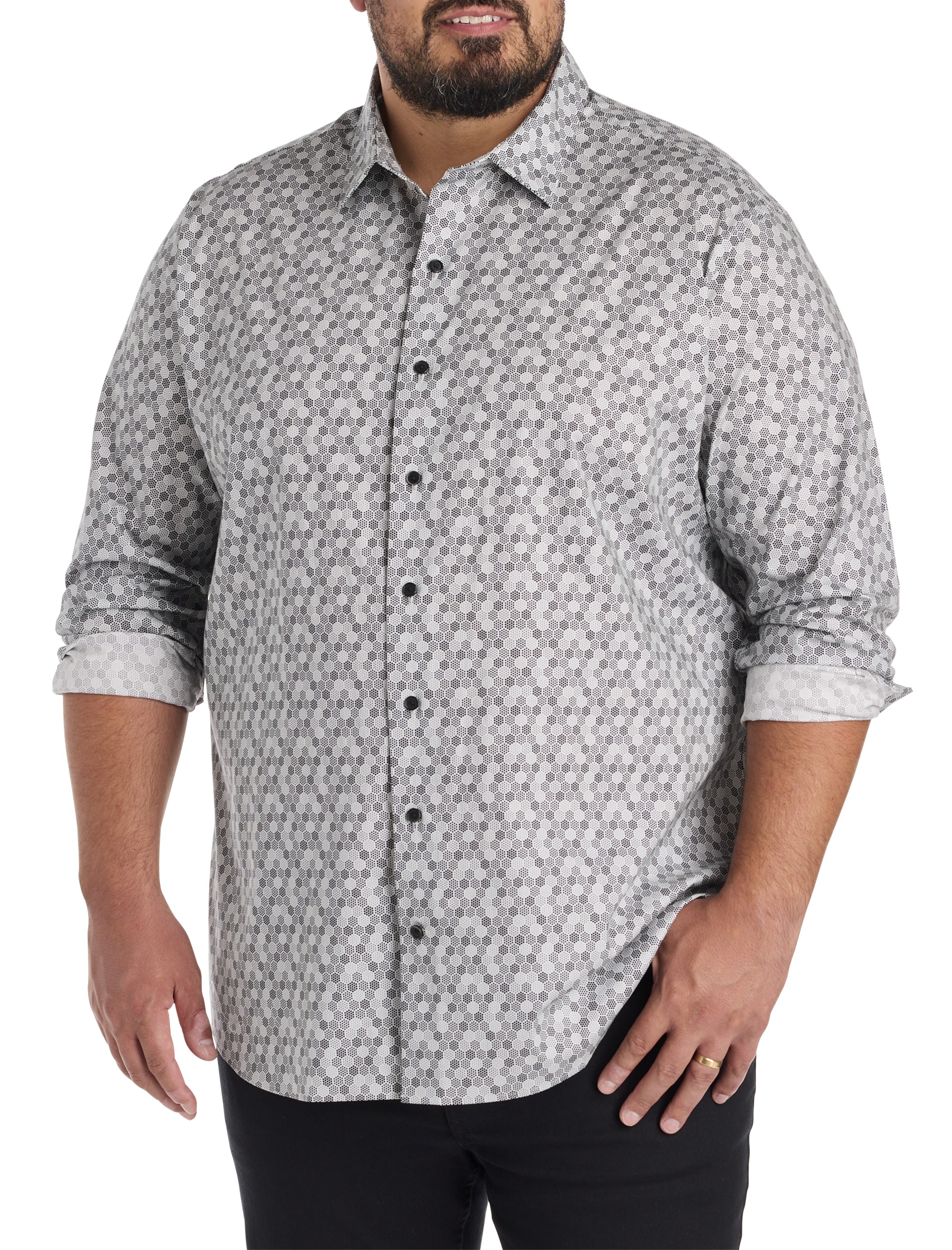 Tonal Dotted Sport Shirt