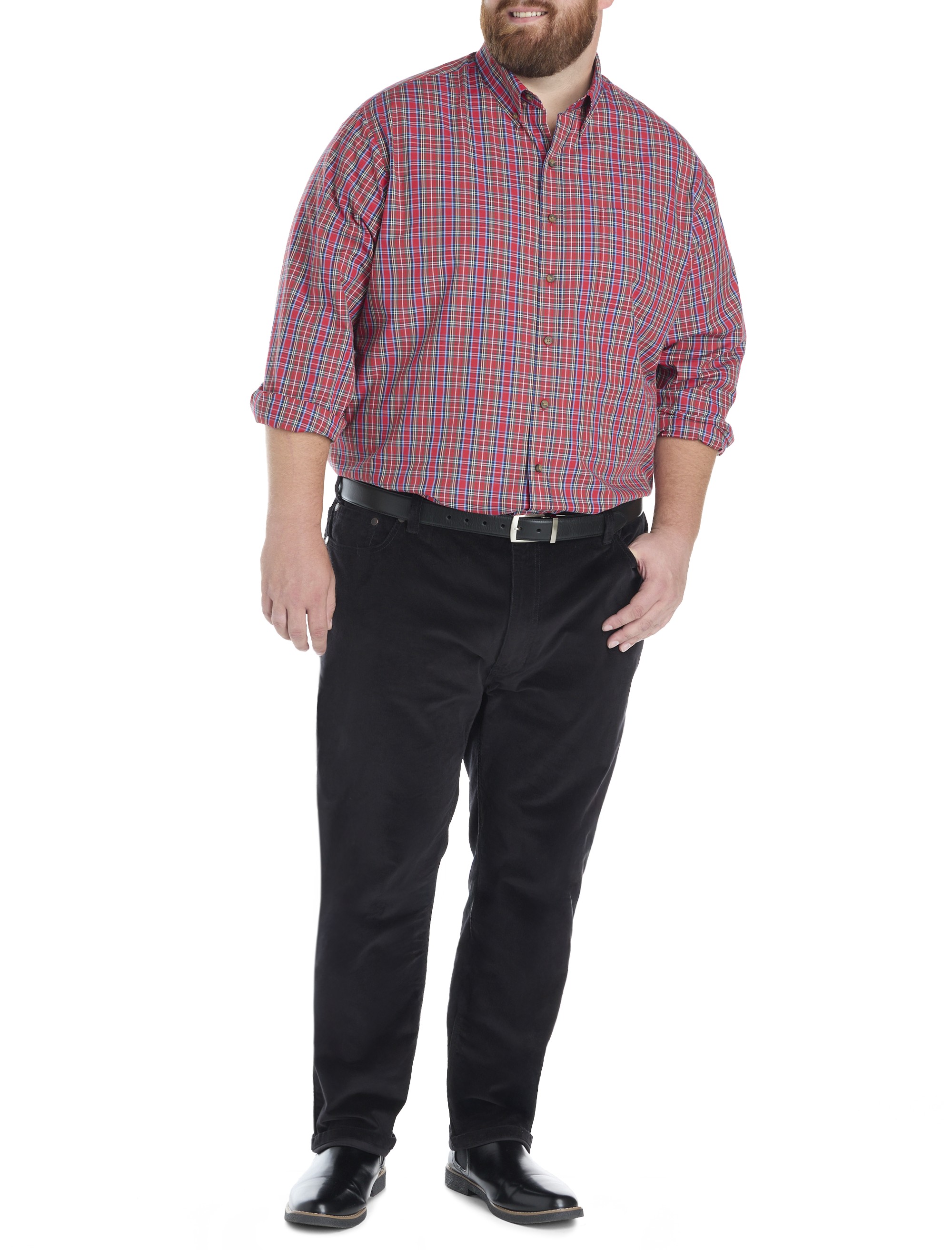 Easy-Care Small Plaid Sport Shirt - thumbnail 3