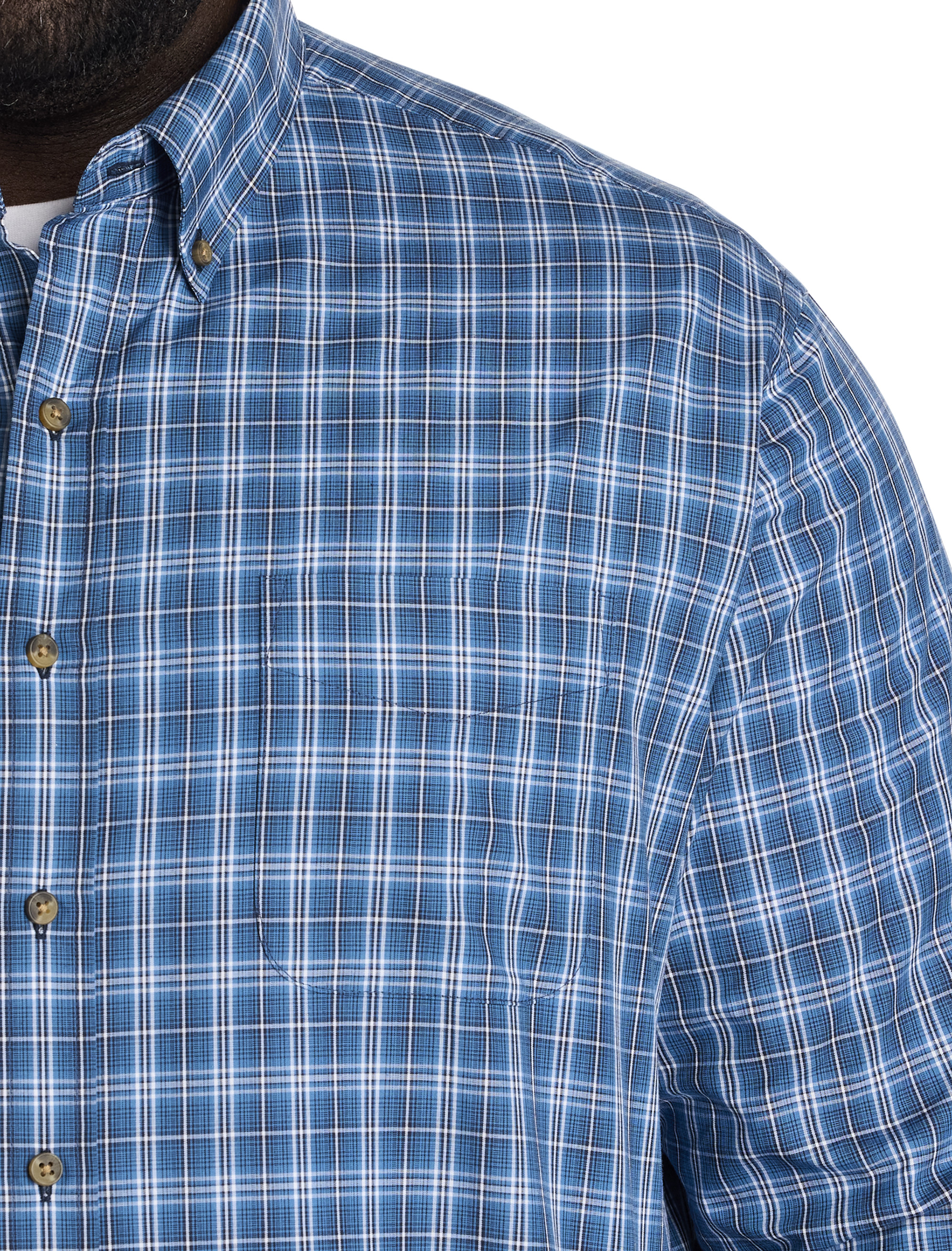 Easy-Care Small Plaid Sport Shirt