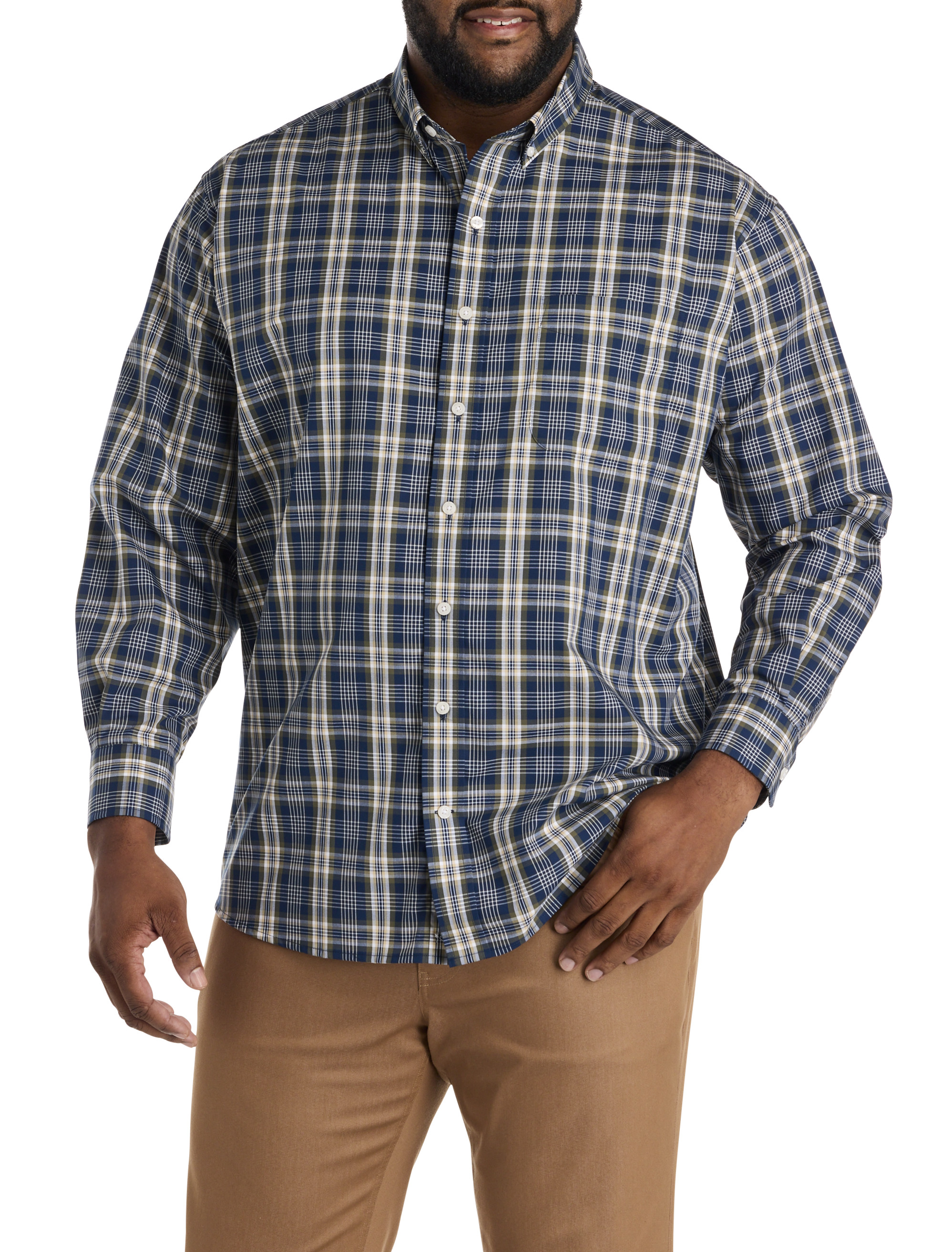 Large Plaid Sport Shirt