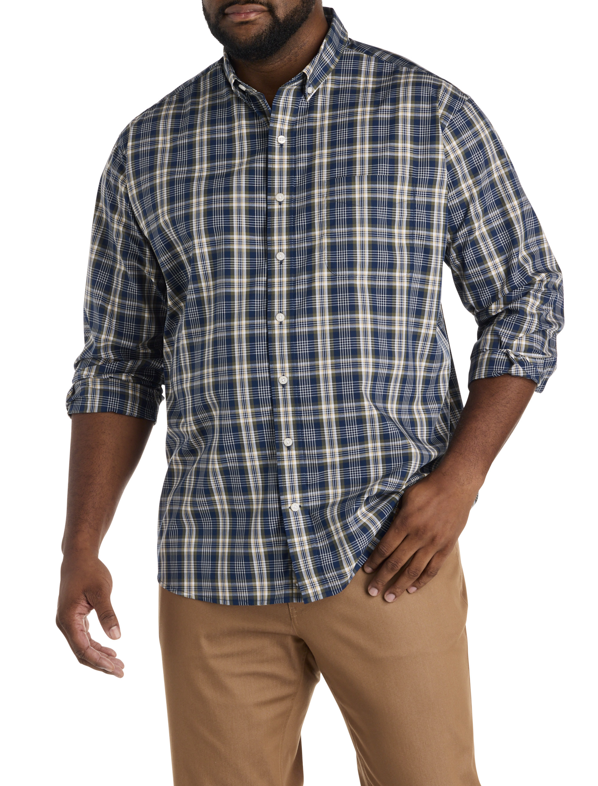 Large Plaid Sport Shirt