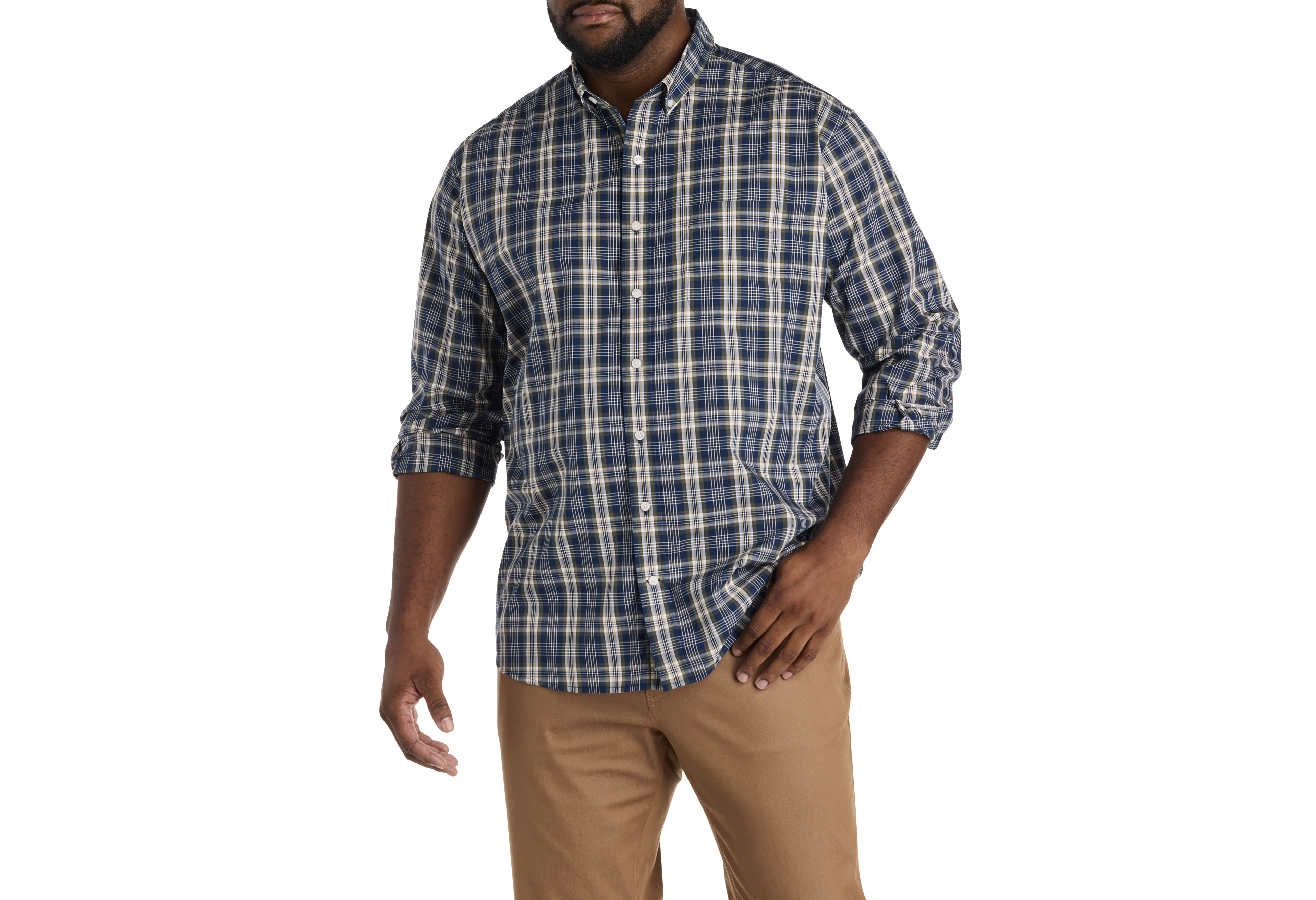 Large Plaid Sport Shirt