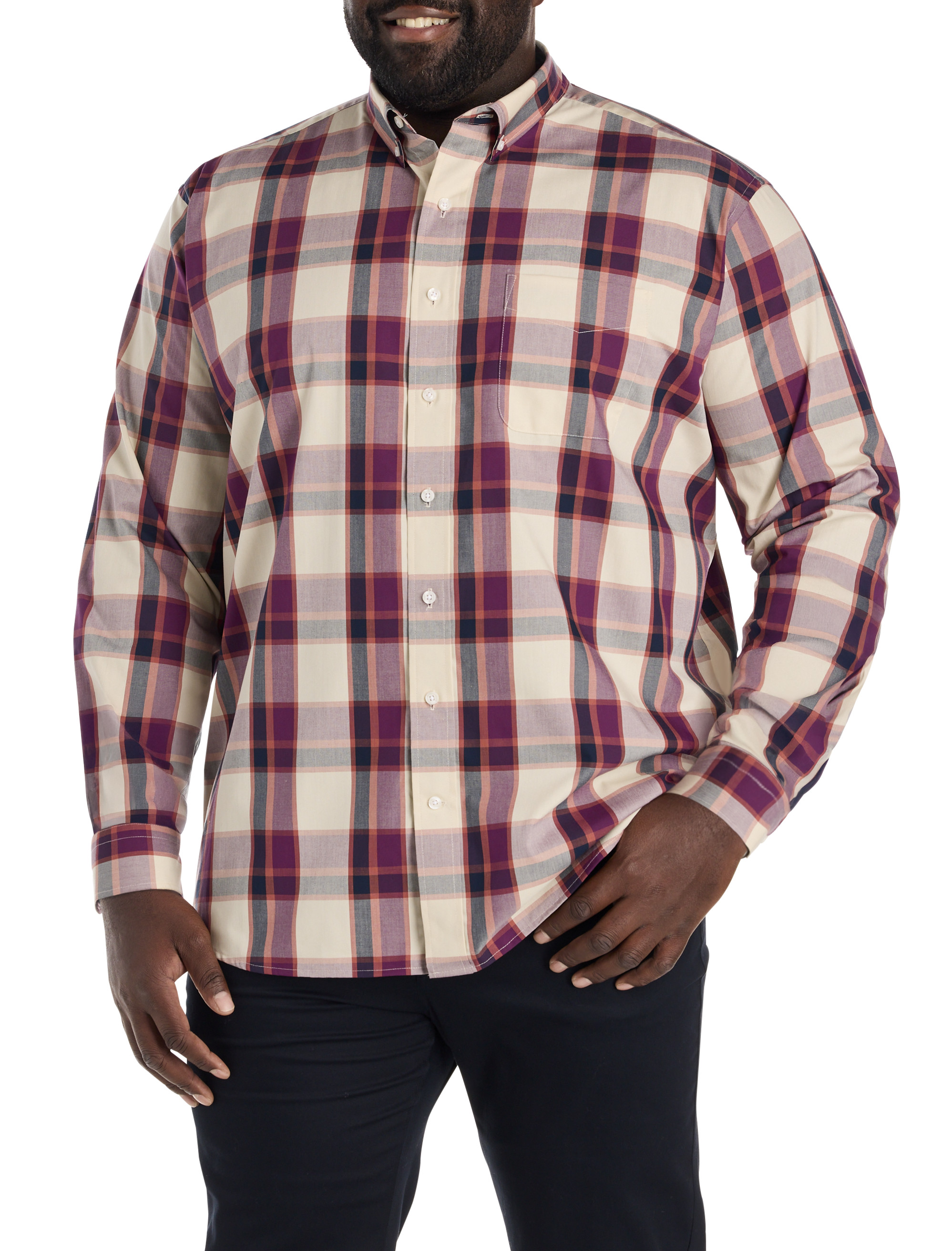 Large Plaid Sport Shirt