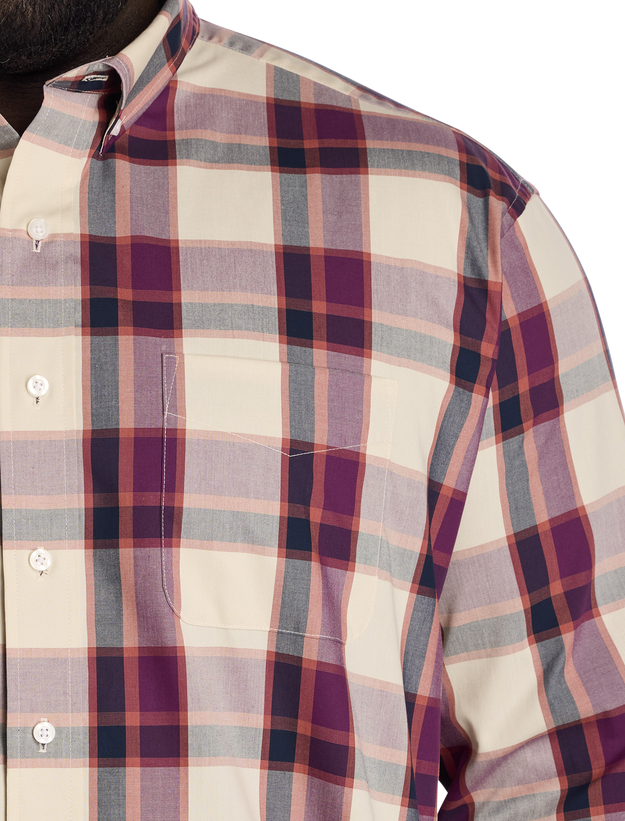 Large Plaid Sport Shirt