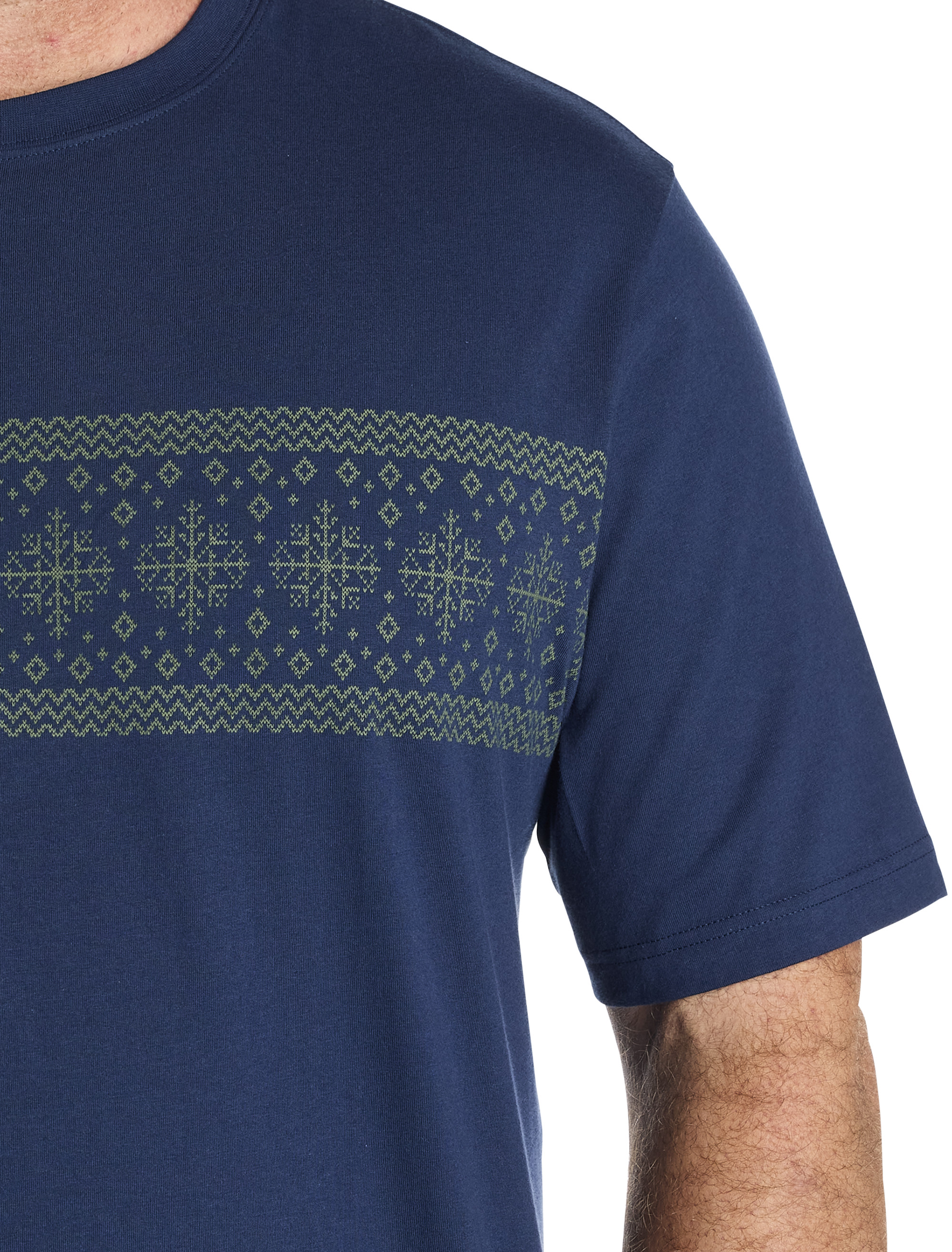 Fair Isle Moisture-Wicking T-Shirt
