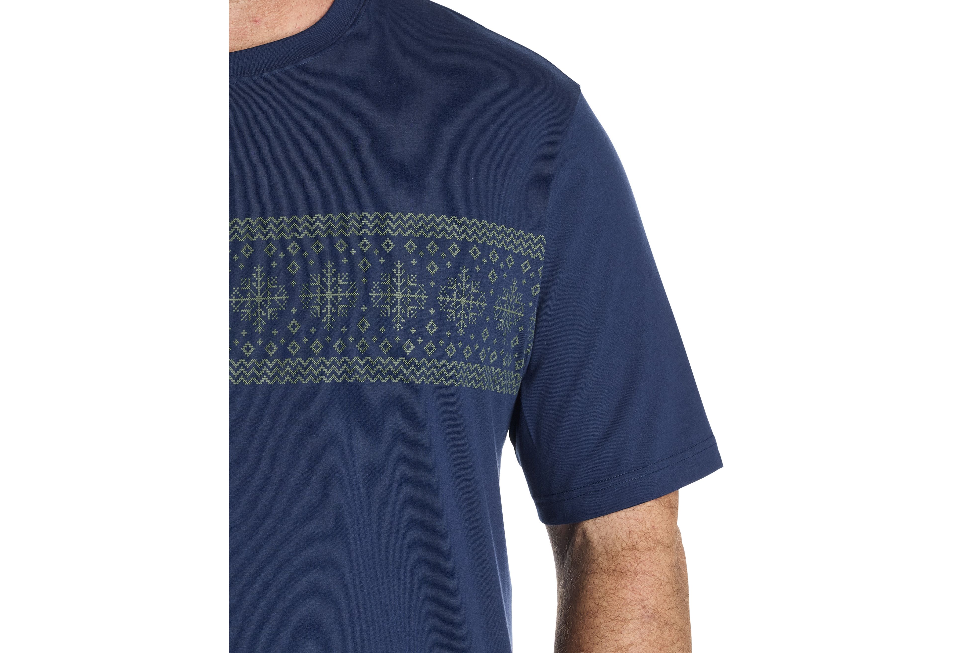 Fair Isle Moisture-Wicking T-Shirt