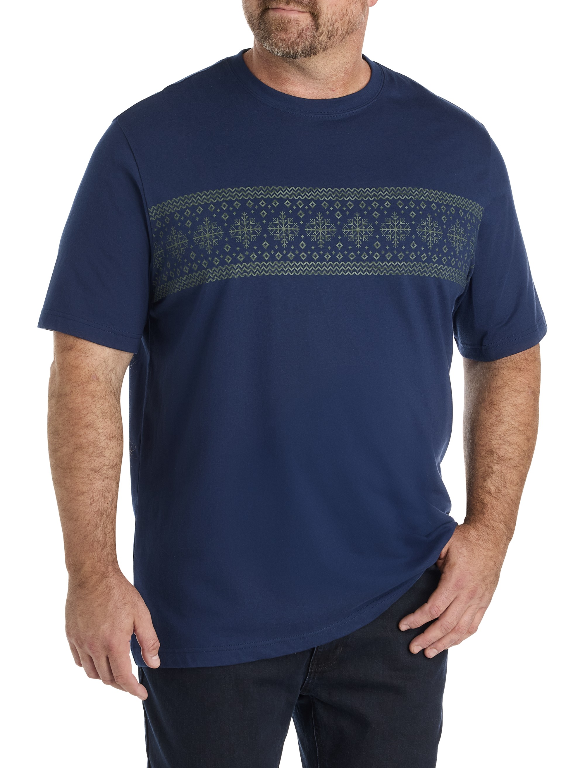 Fair Isle Moisture-Wicking T-Shirt
