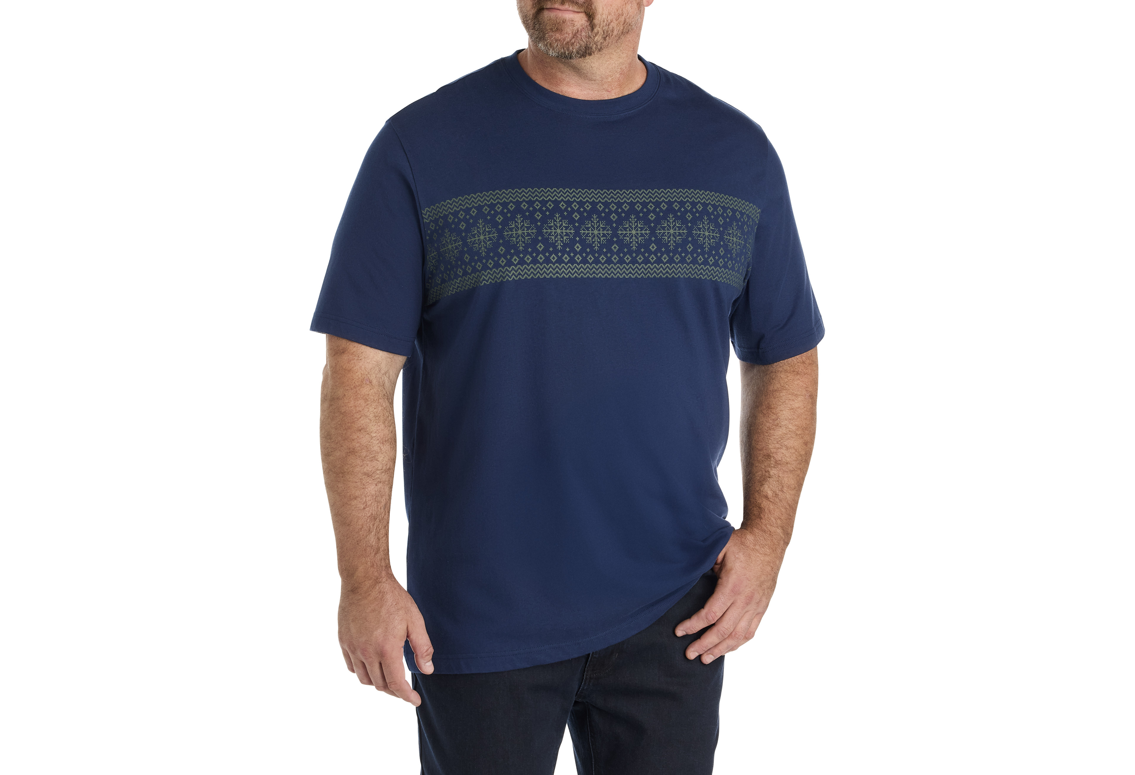 Fair Isle Moisture-Wicking T-Shirt