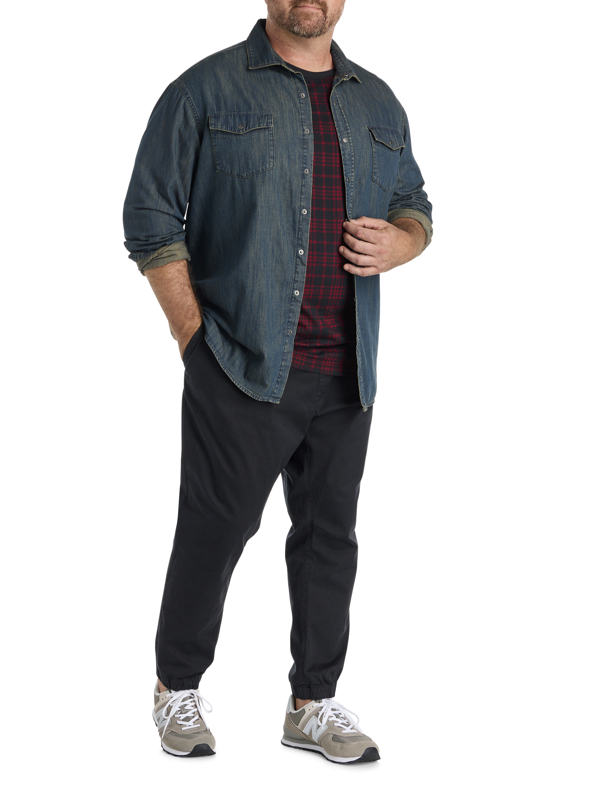 Buffalo Plaid Moisture-Wicking T-Shirt