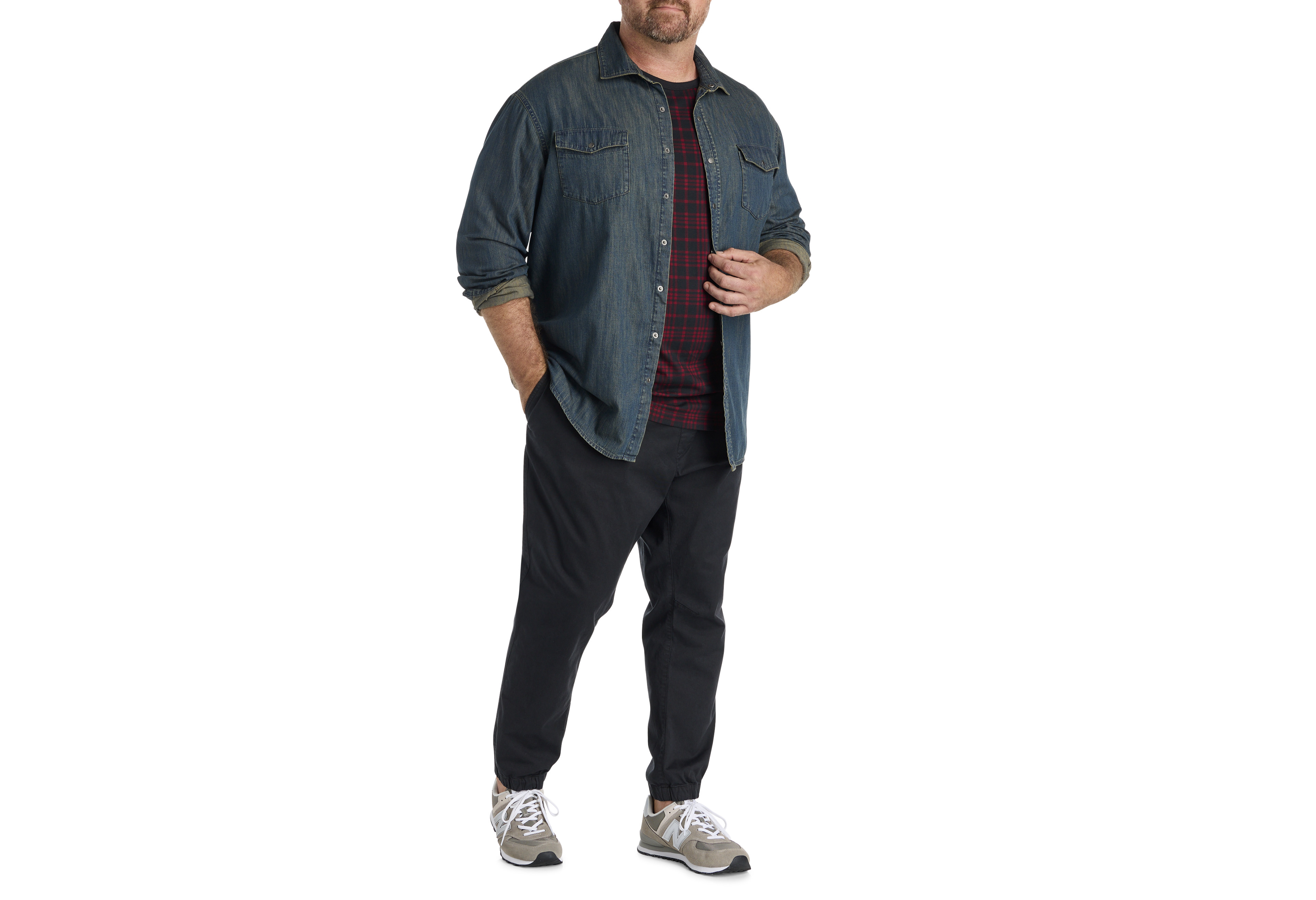 Buffalo Plaid Moisture-Wicking T-Shirt