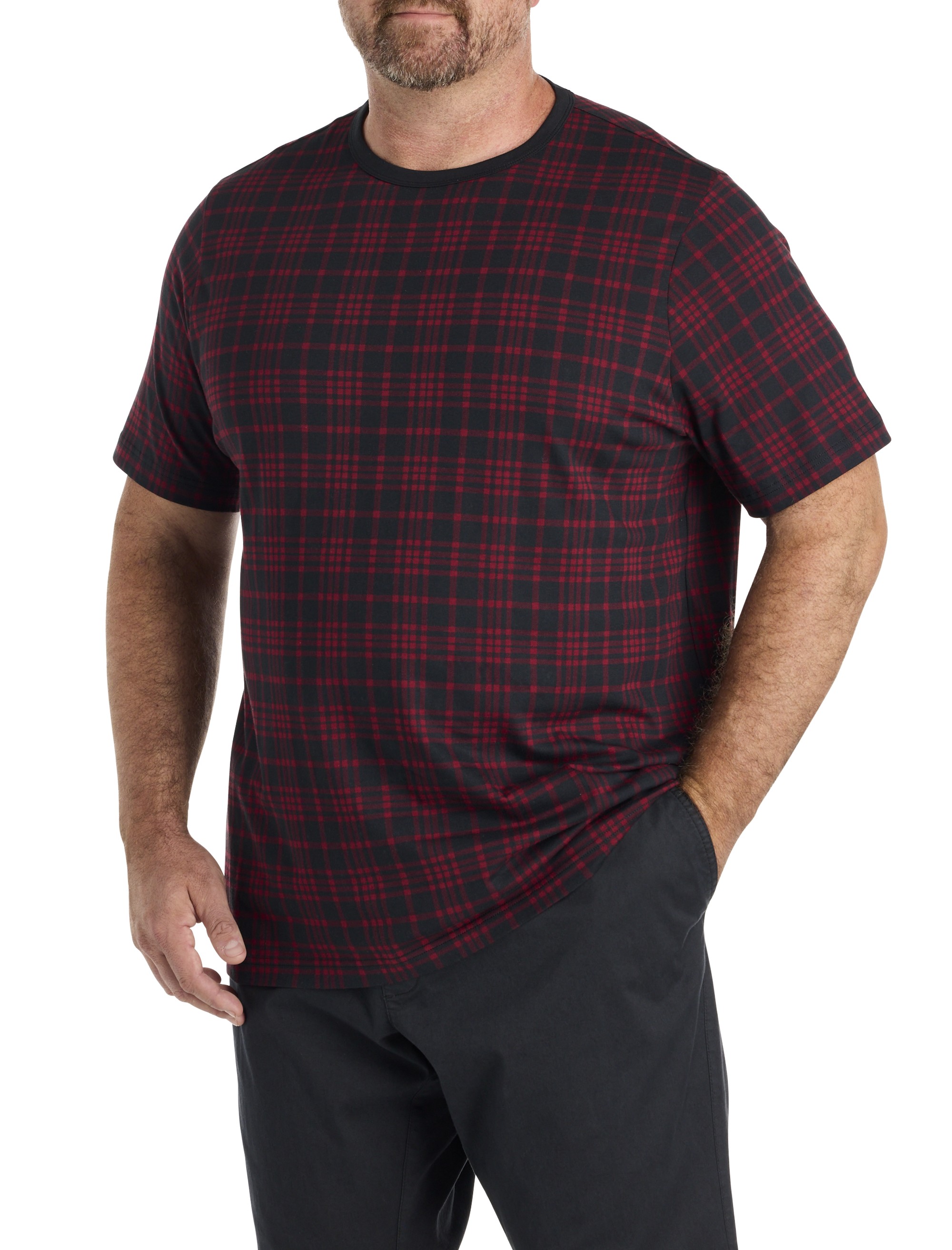 Buffalo Plaid Moisture-Wicking T-Shirt
