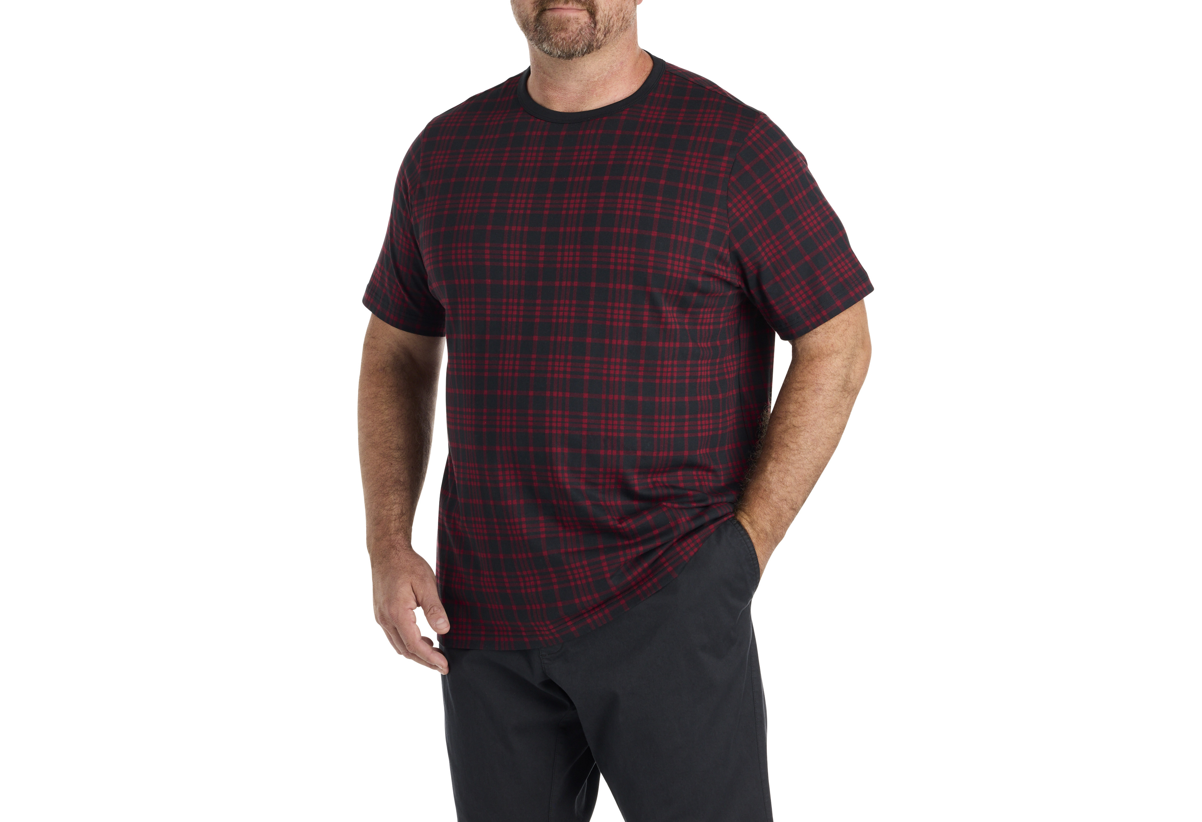 Buffalo Plaid Moisture-Wicking T-Shirt