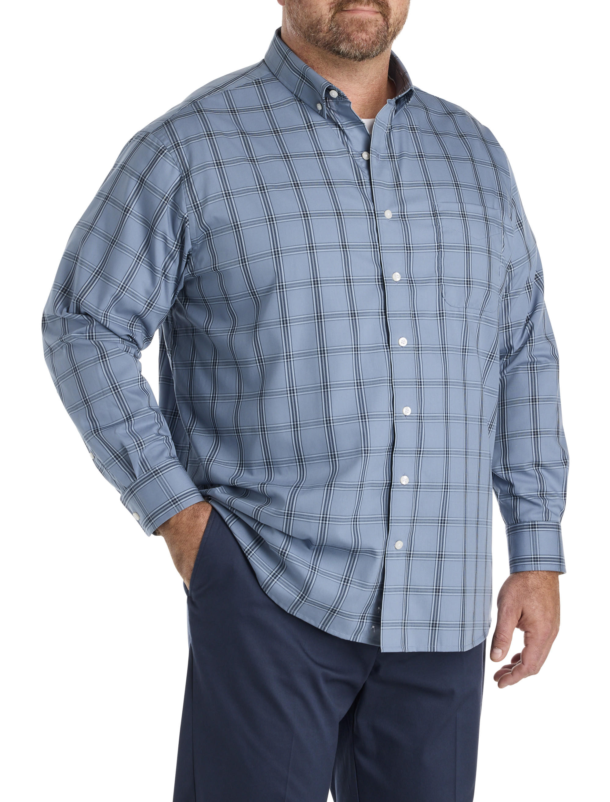 Large Plaid Sport Shirt