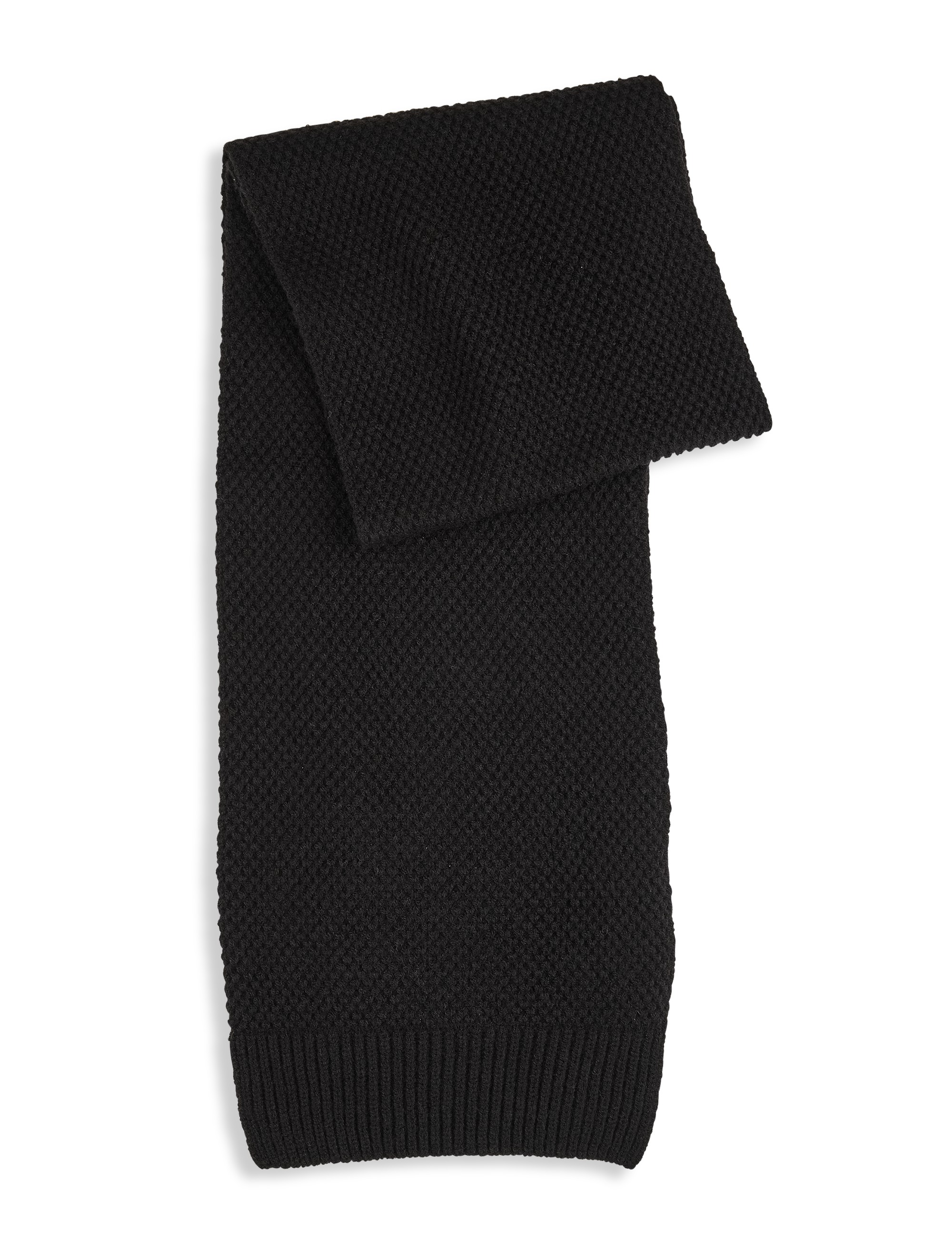 Waffle-Knit Scarf