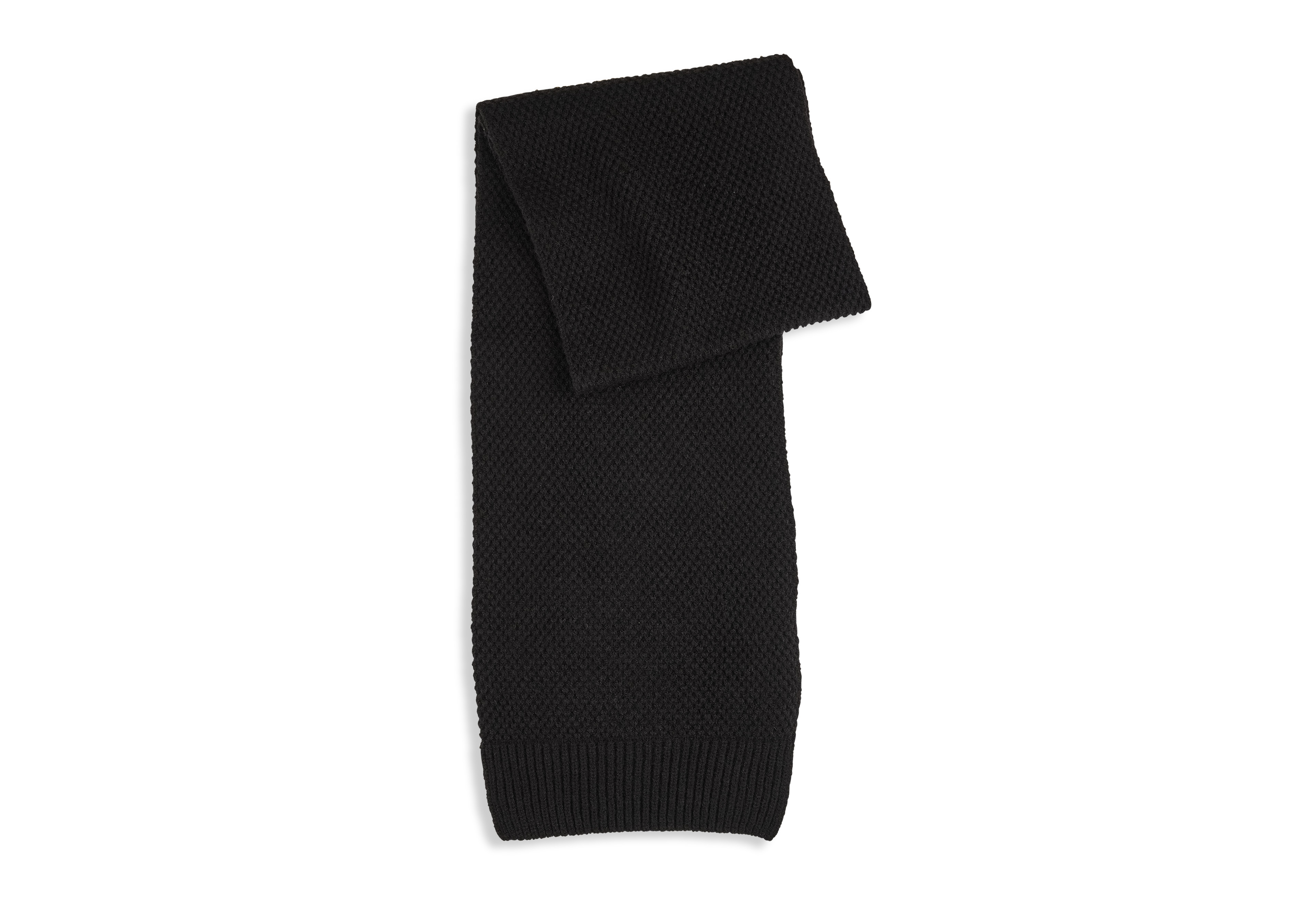 Waffle-Knit Scarf