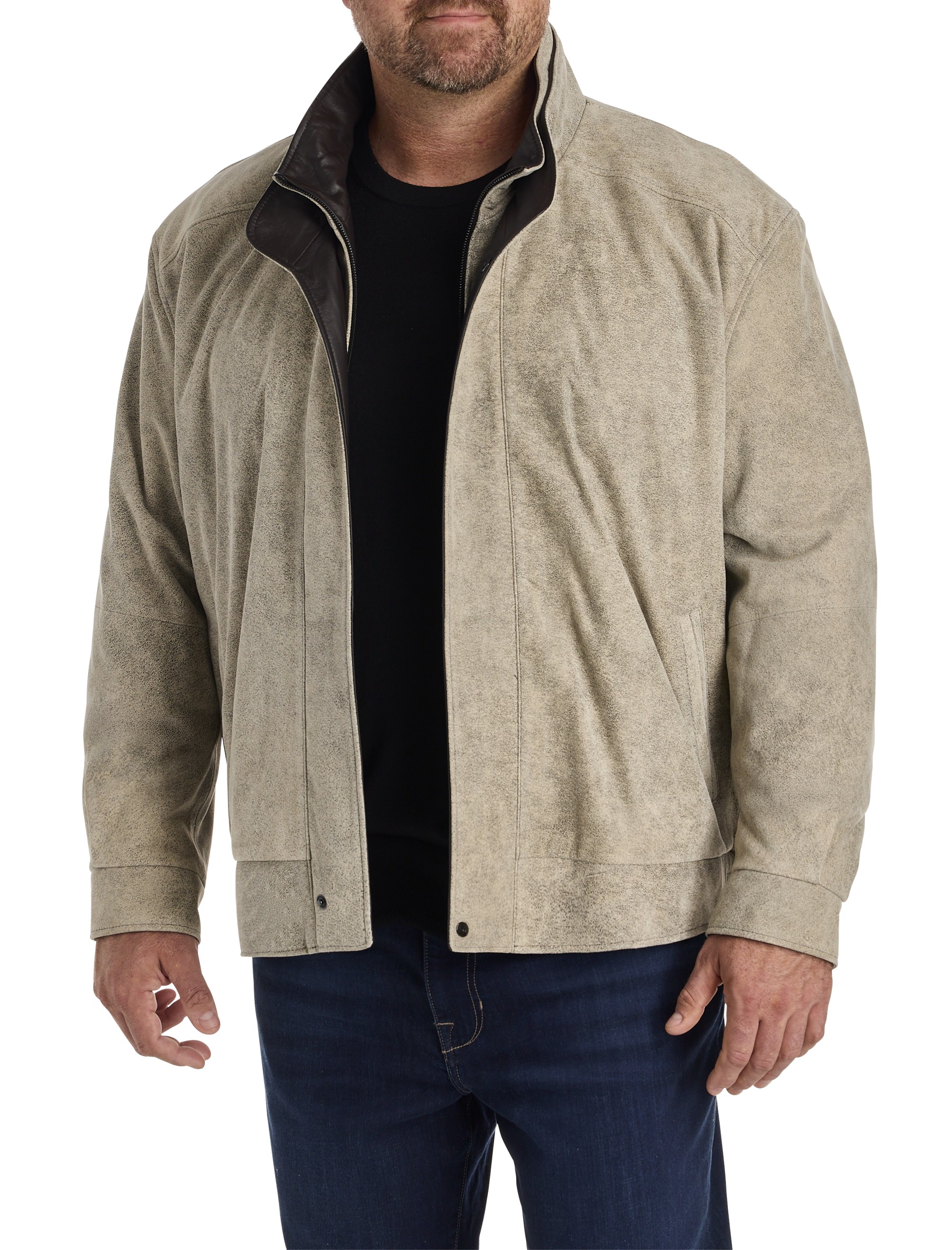 Double-Collar Diego Leather Jacket