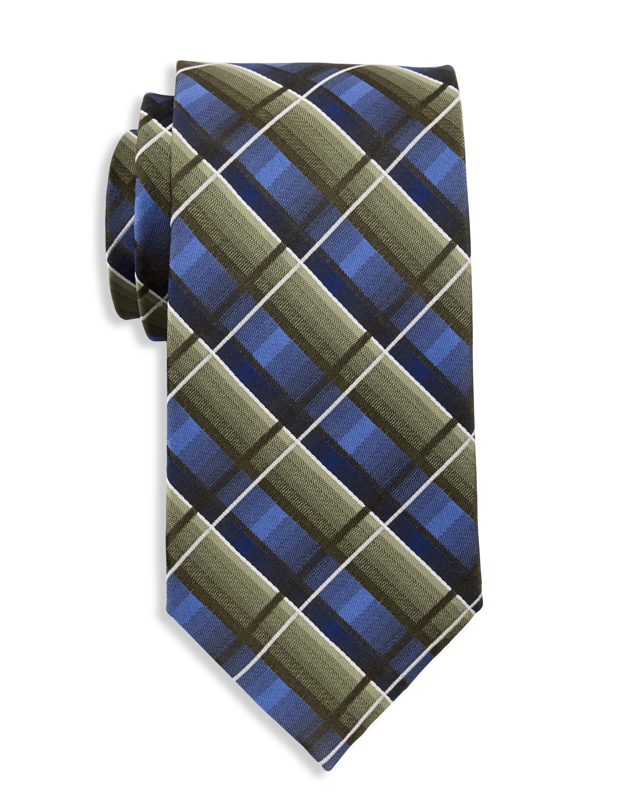Multicolored Plaid Tie