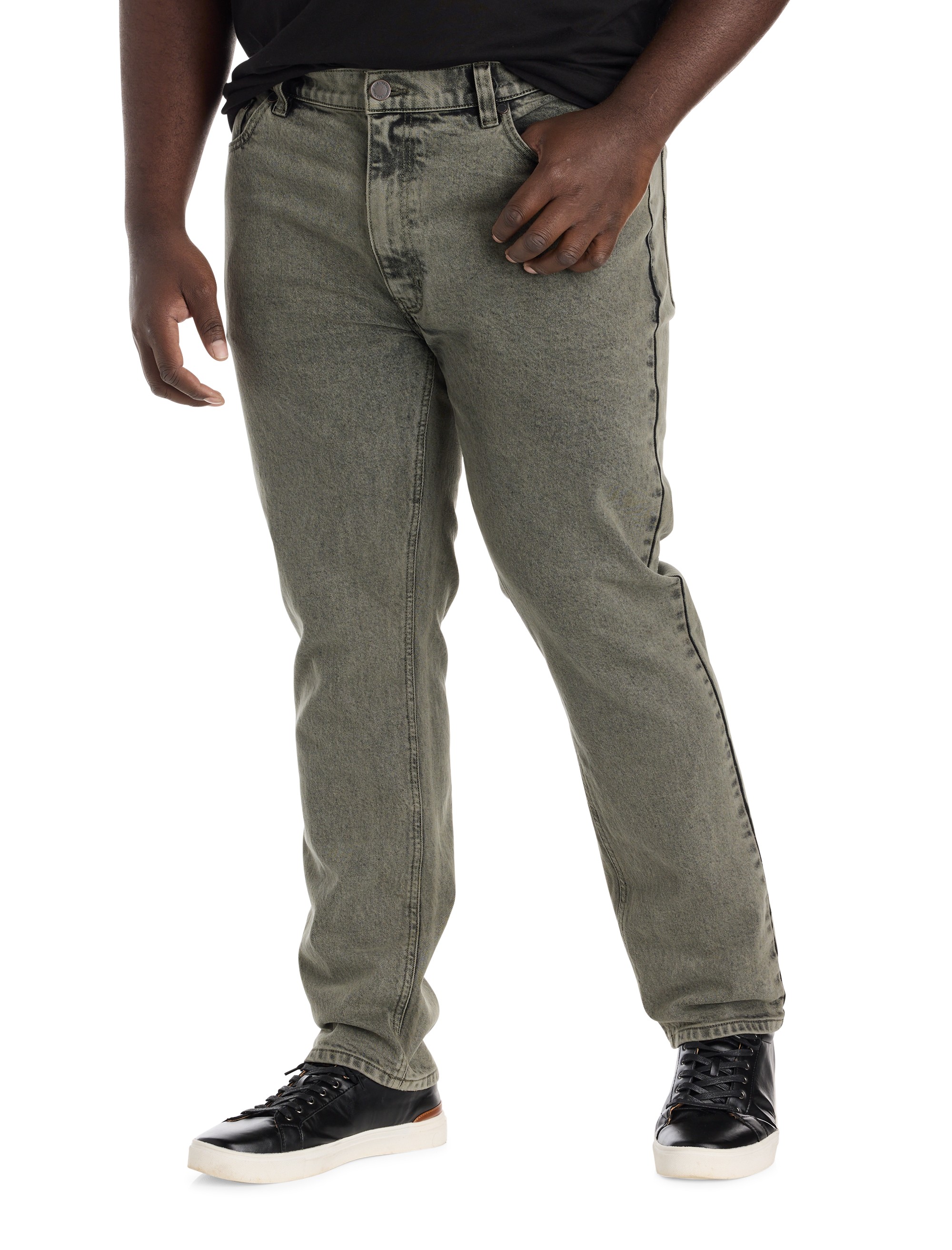 Overdyed Tapered Fit Denim Jeans