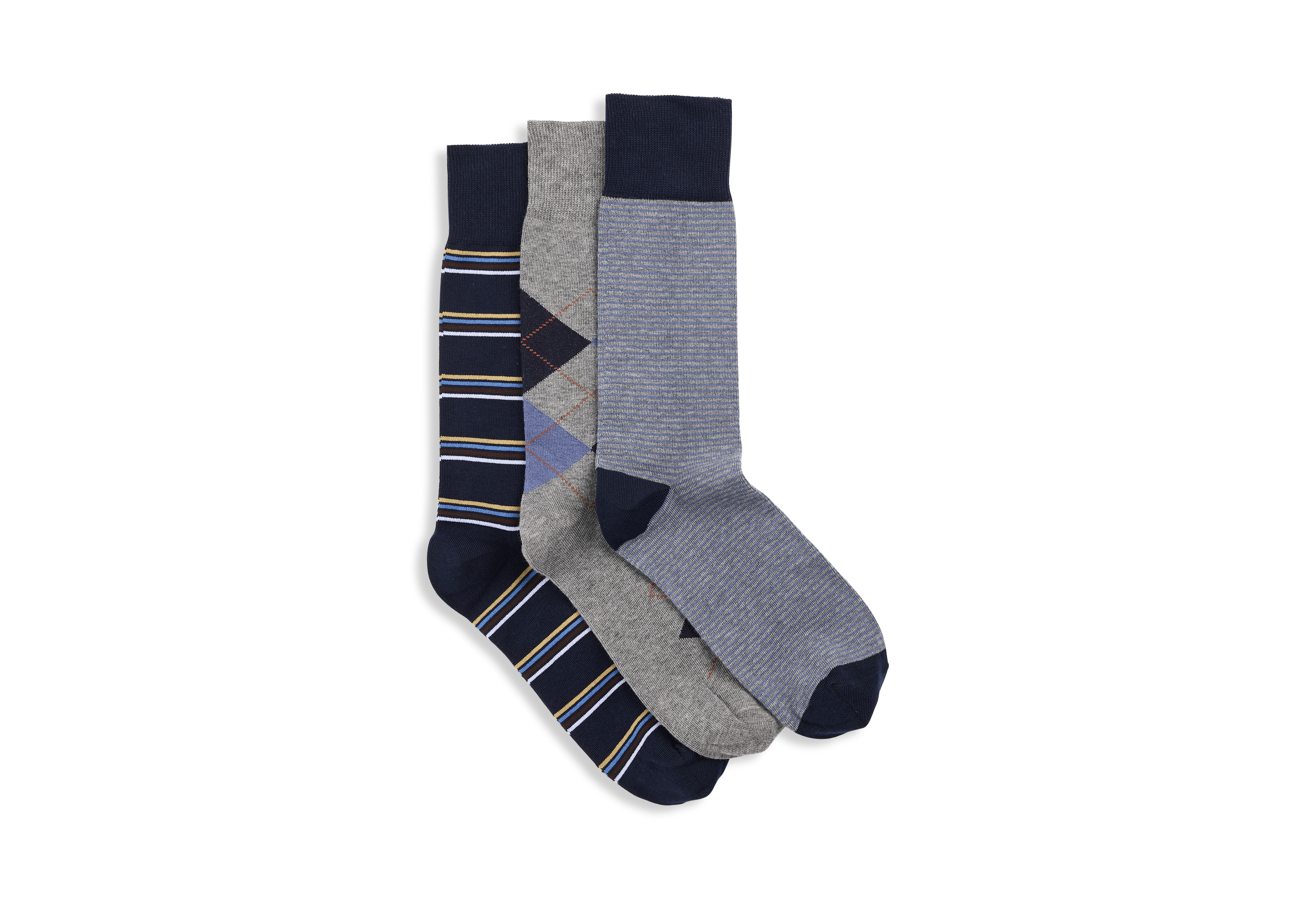 3-pk Argyle Socks
