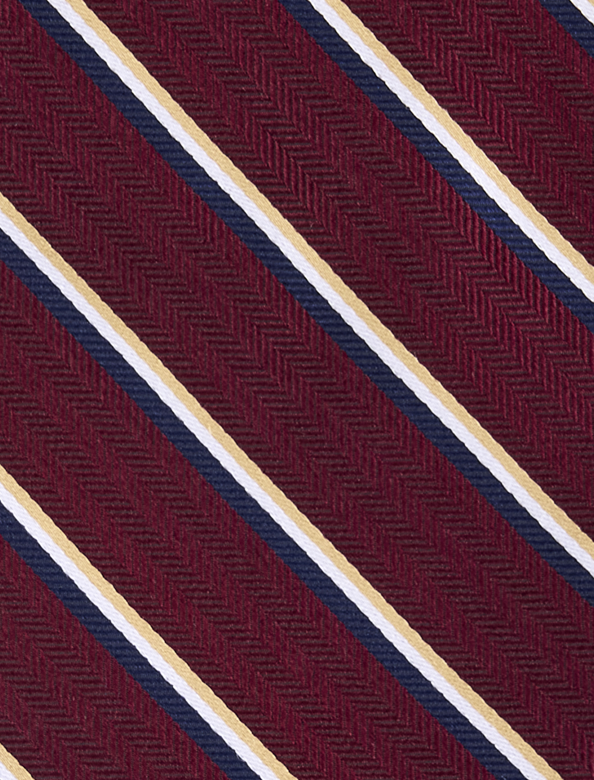 Herringbone Striped Silk Tie