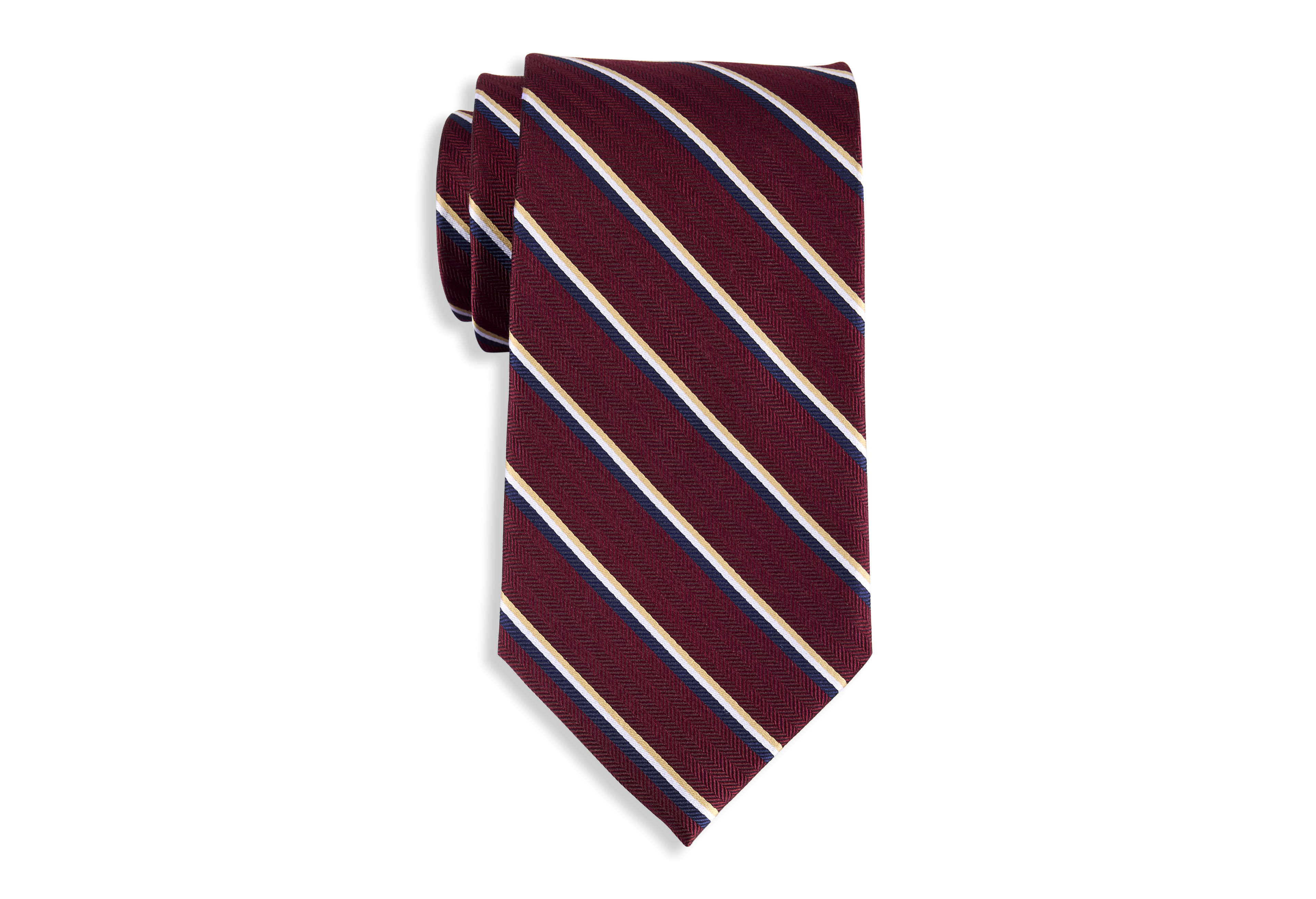 Herringbone Striped Silk Tie