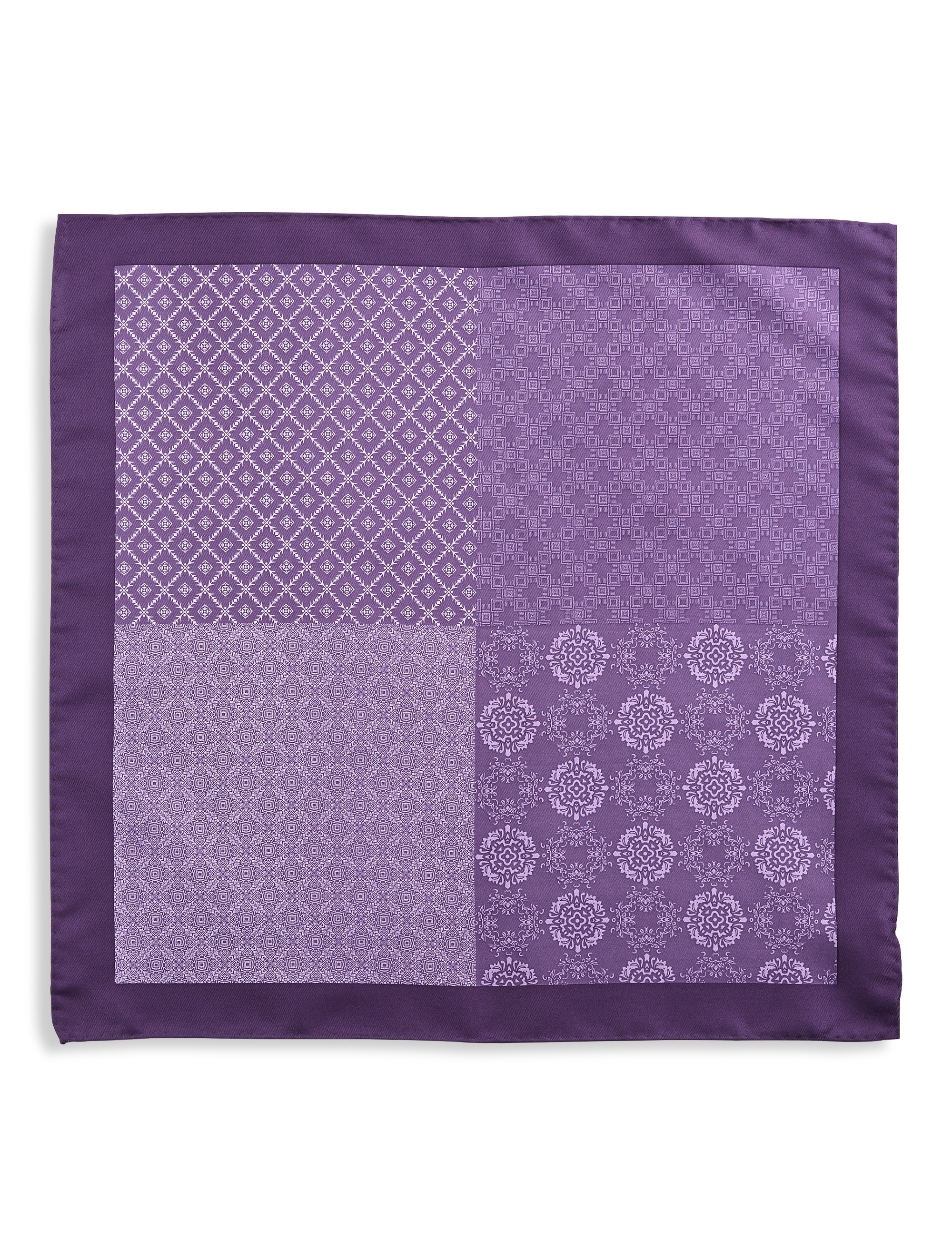 4-Pattern Tonal Pocket Square - thumbnail 2