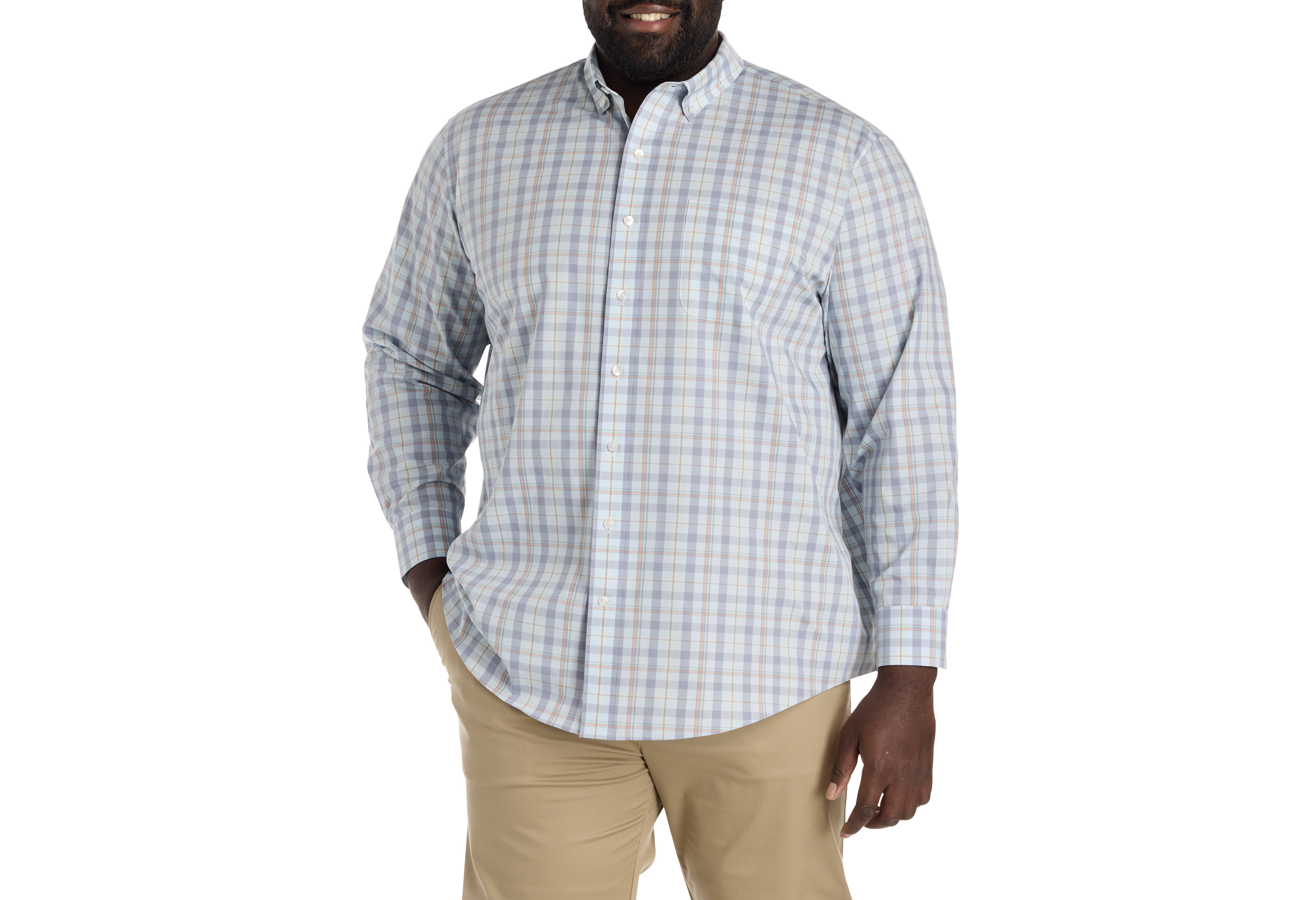 Large Plaid Tech Sport Shirt