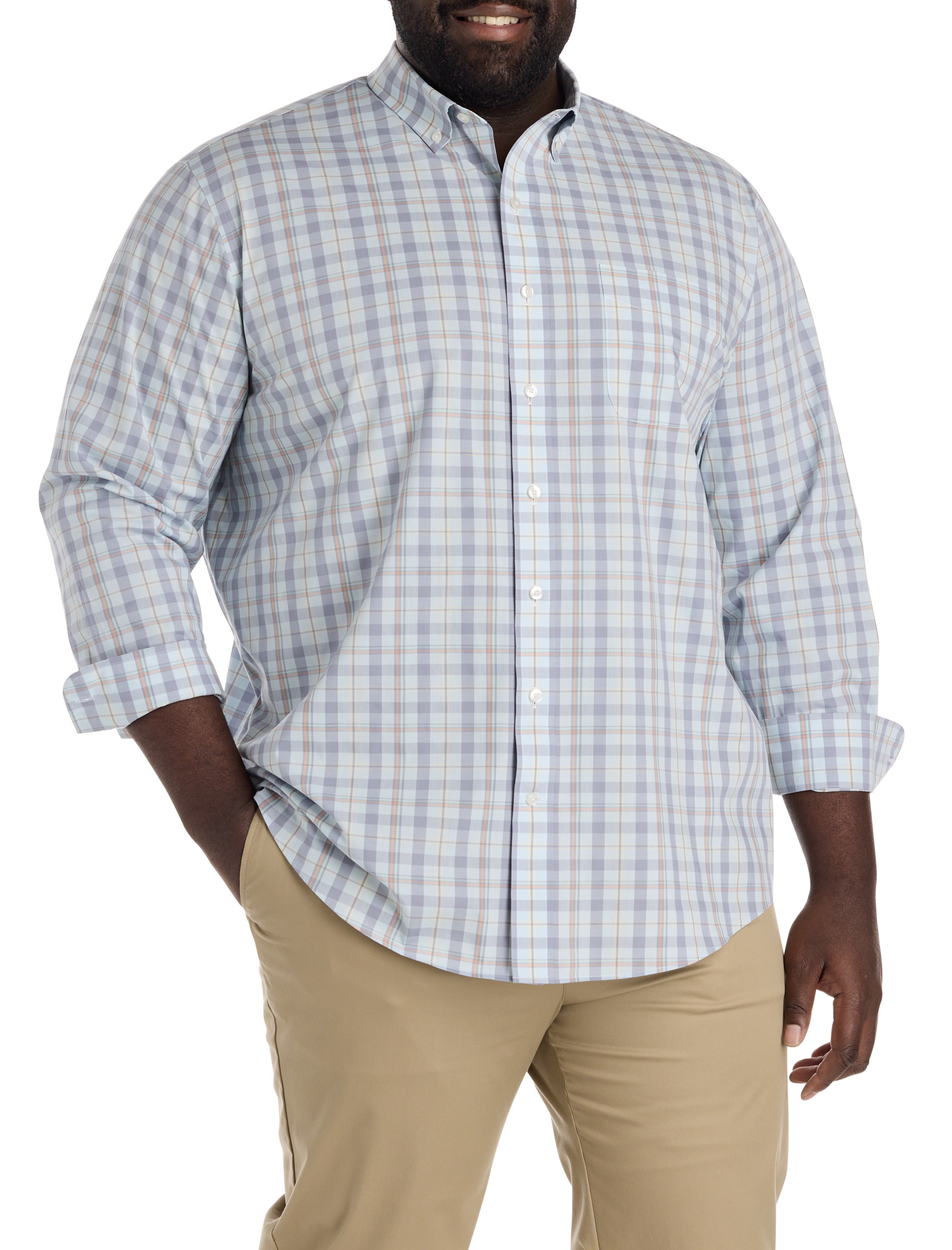 Large Plaid Tech Sport Shirt