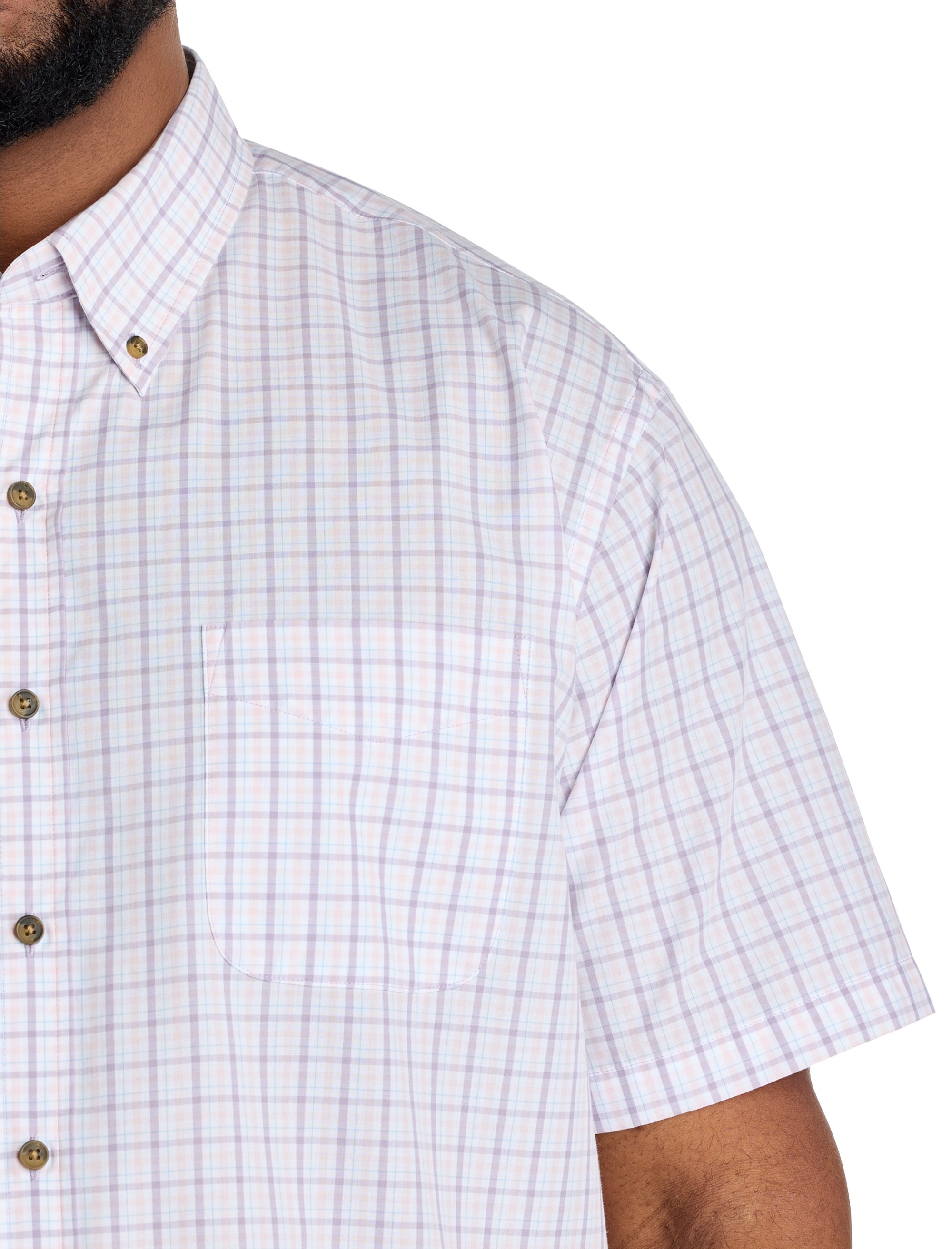 Easy-Care Small Plaid Sport Shirt - thumbnail 2