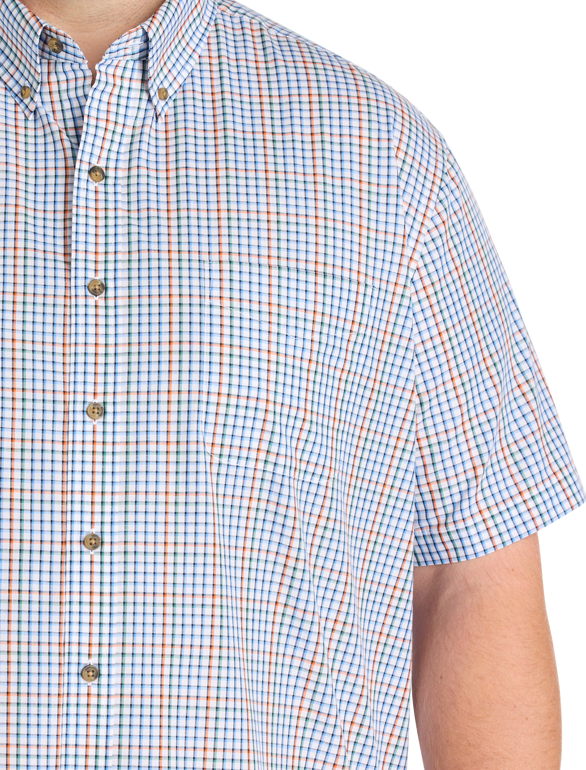 Easy-Care Large Plaid Sport Shirt