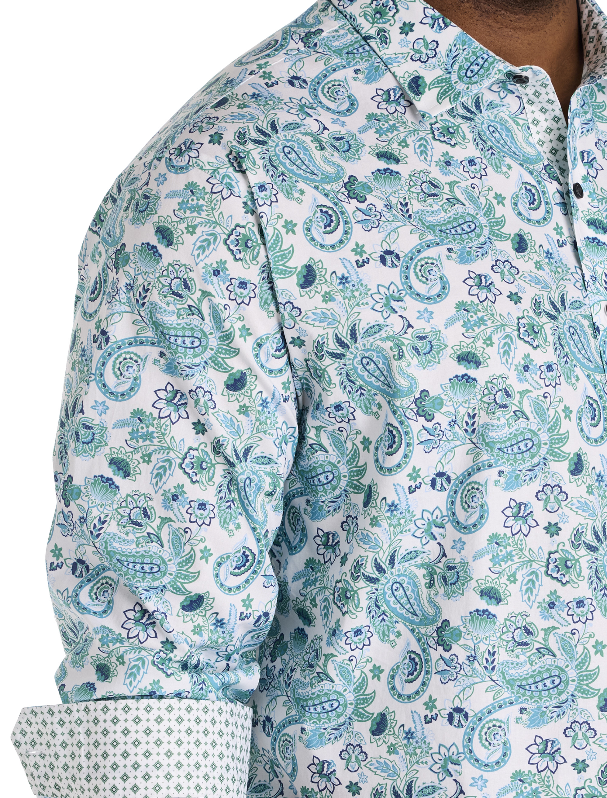 Big + Tall | Synrgy Large Paisley Sport Shirt | DXL