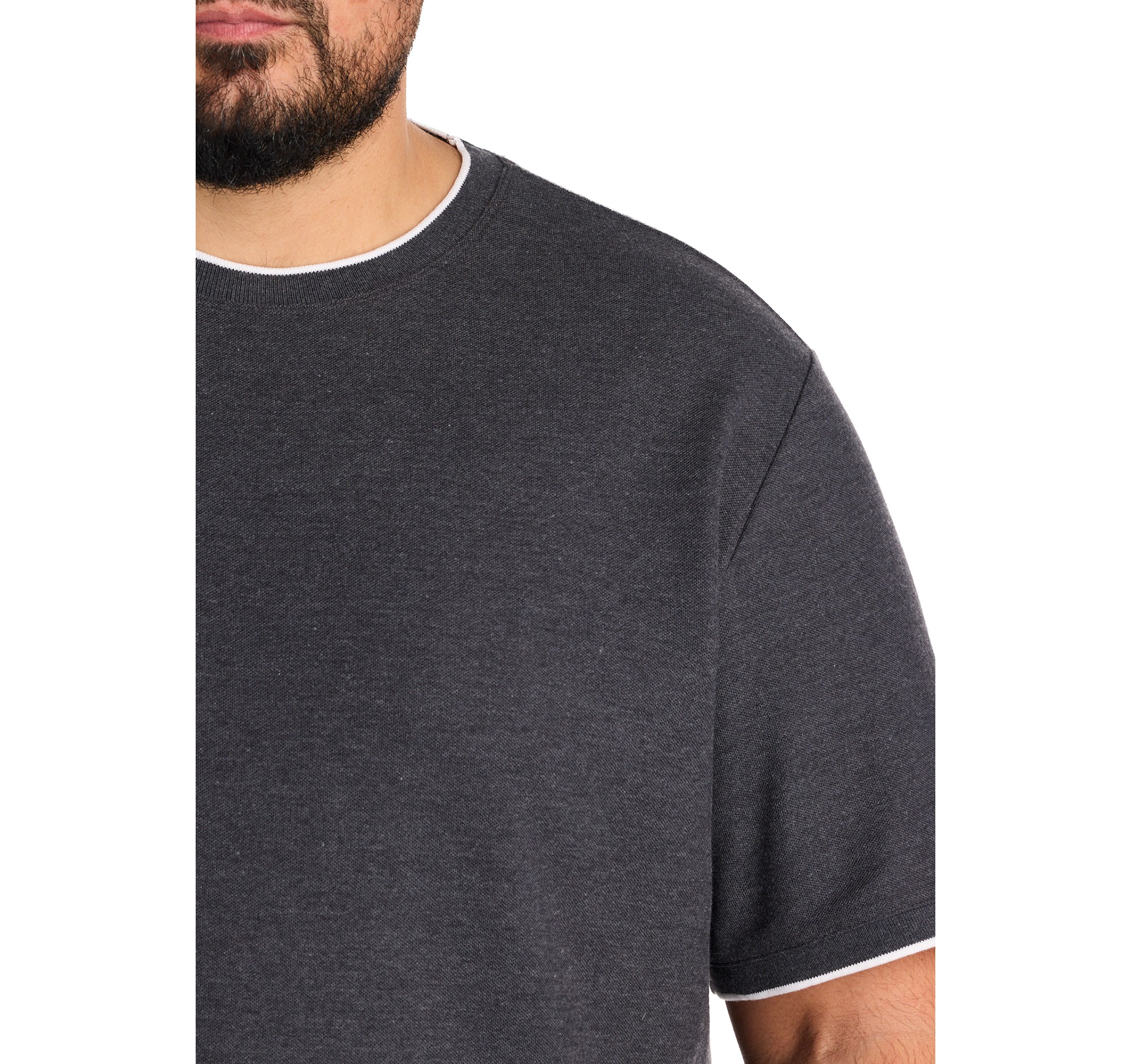 Piqué Crewneck T-Shirt - thumbnail 2