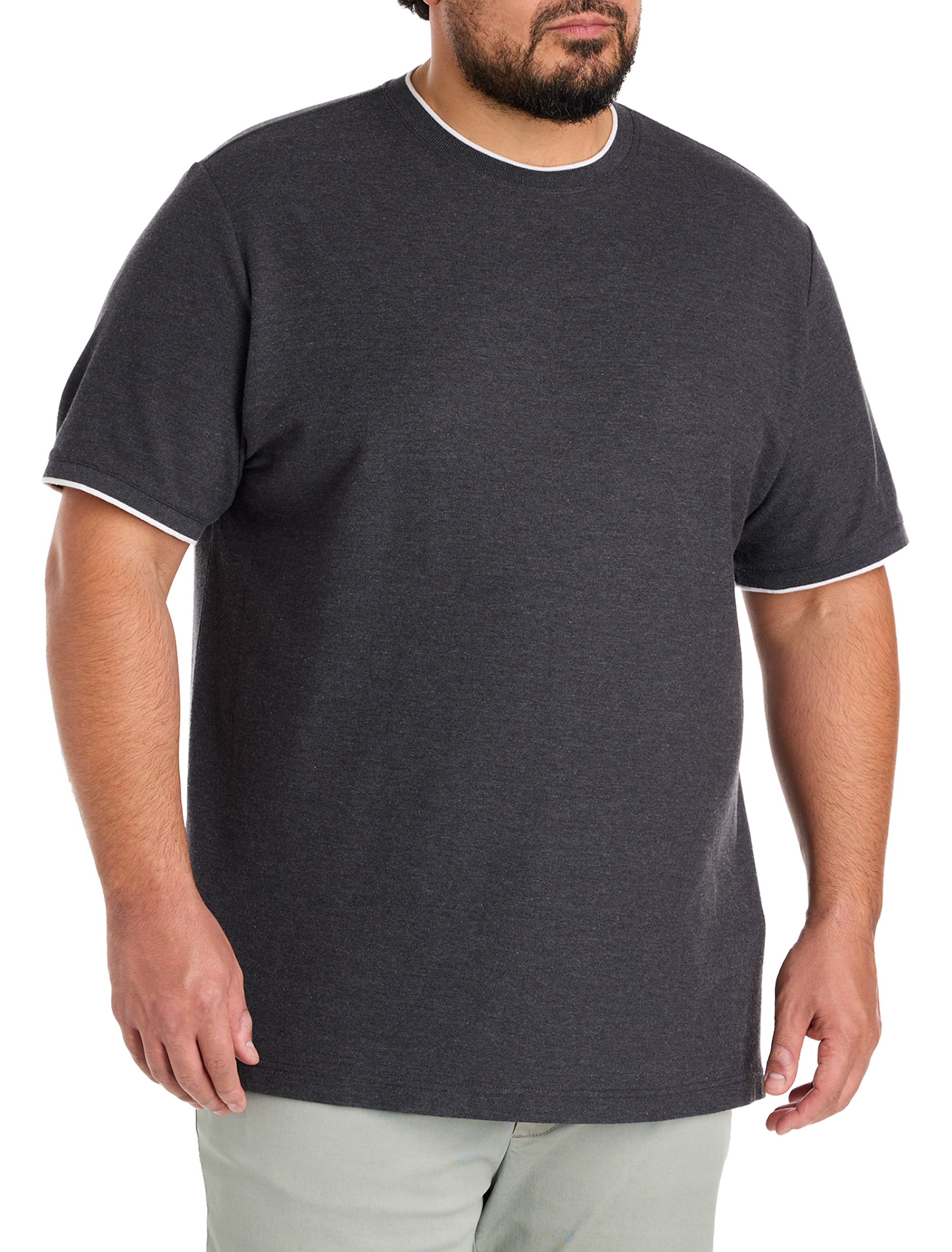 Piqué Crewneck T-Shirt