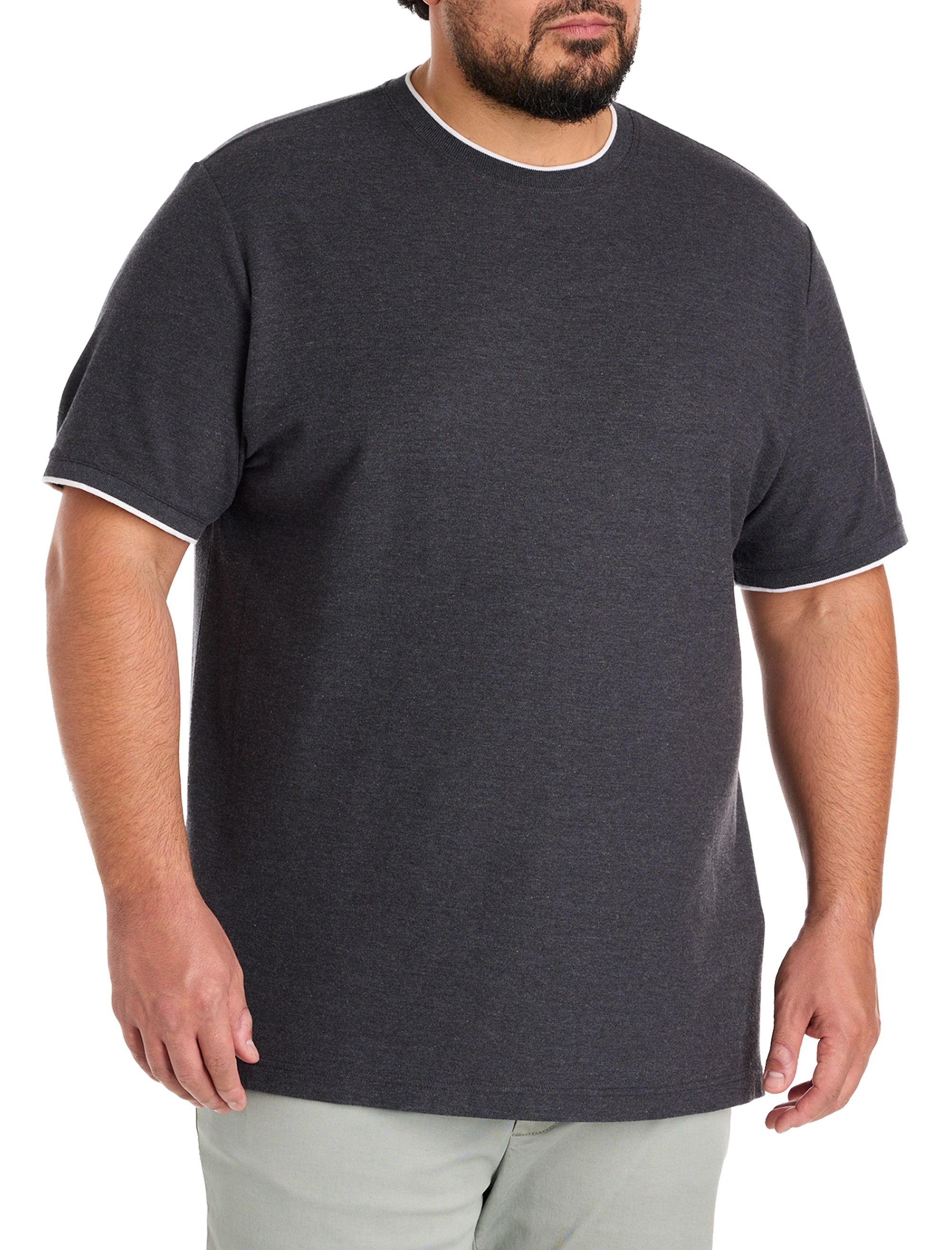 Piqué Crewneck T-Shirt