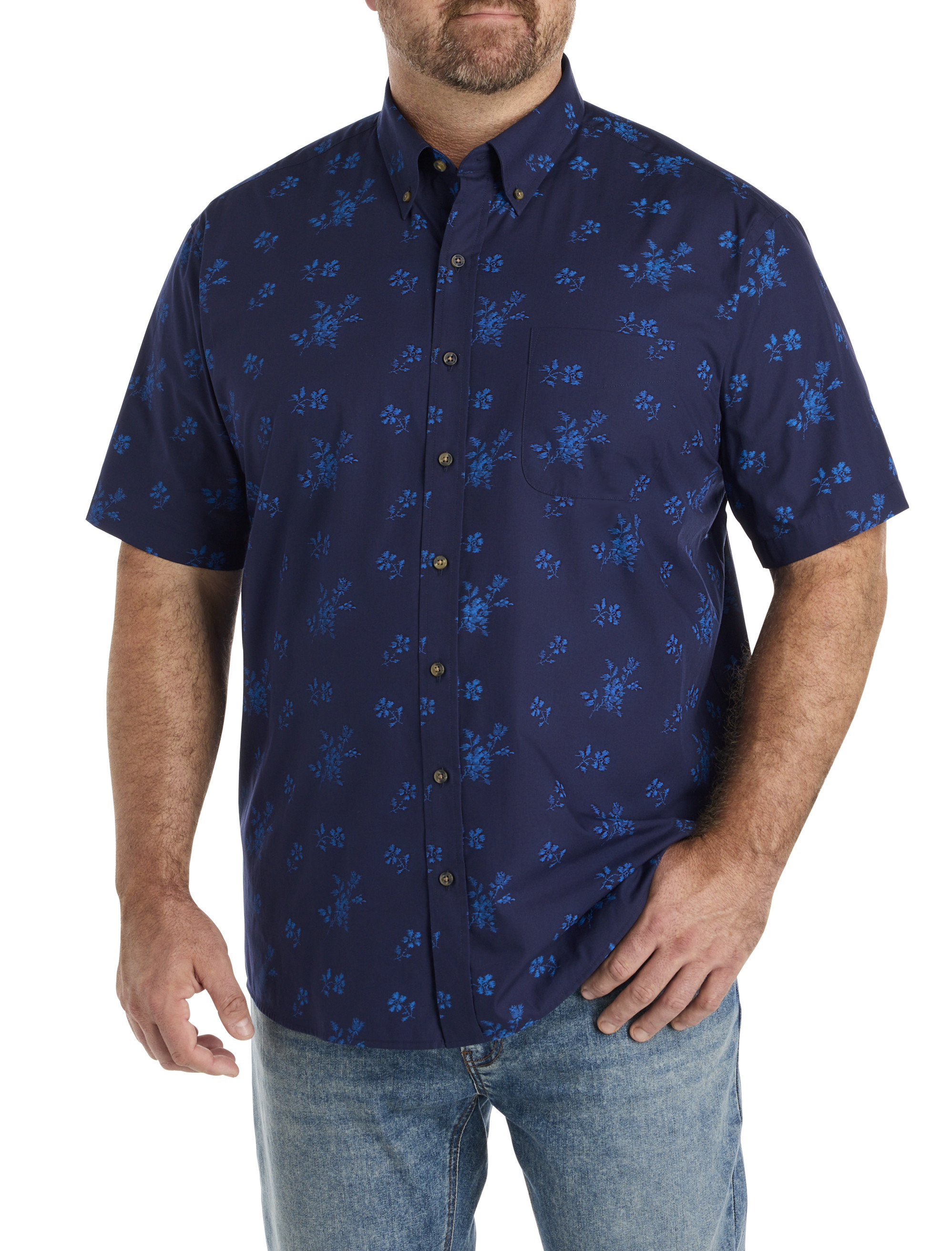 harbor bay dress shirts Harbor Bay Brown Hawaiian Shirt