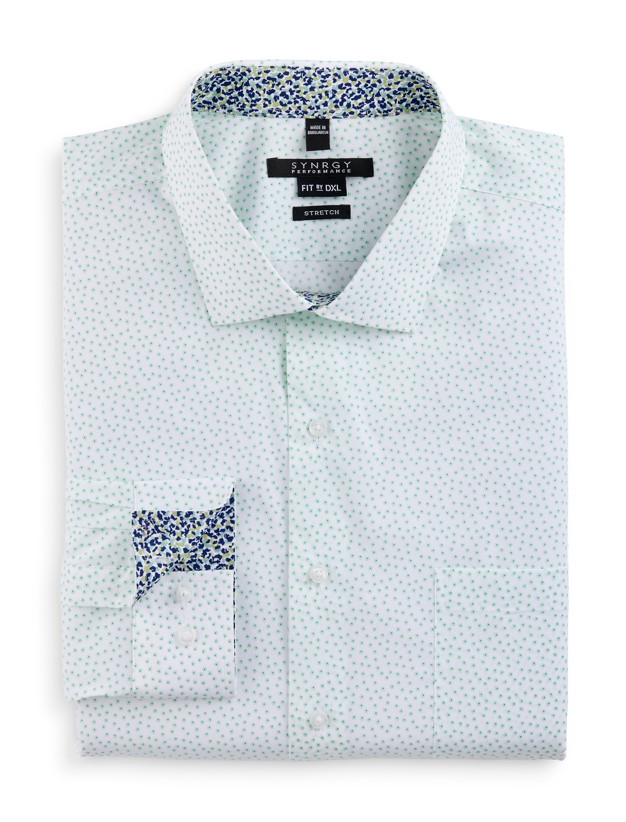 Mini Floral Print Performance Dress Shirt