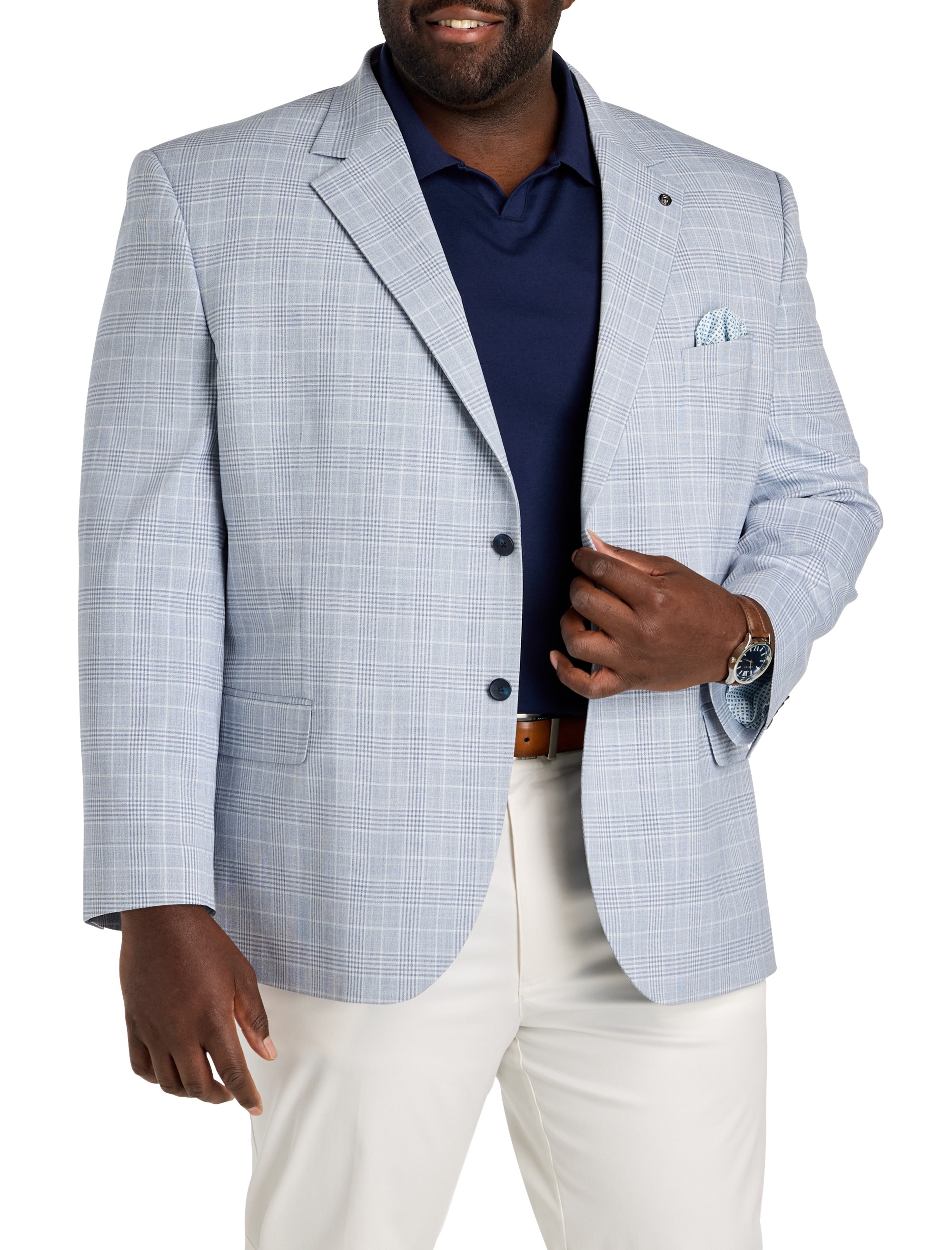 Tonal Glen Plaid Sport Coat - Executive Cut